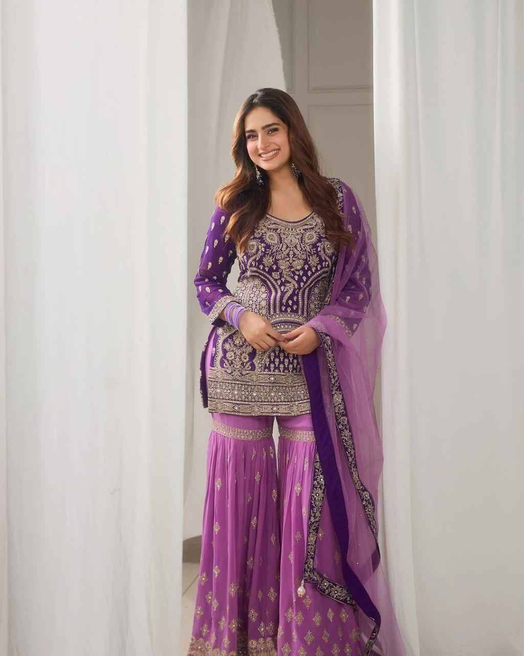Zd-5052 By Fashid Wholesale Beautiful Colorful Fancy Wedding Collection Occasional Wear & Party Wear Faux Georgette Dresses At Wholesale Price