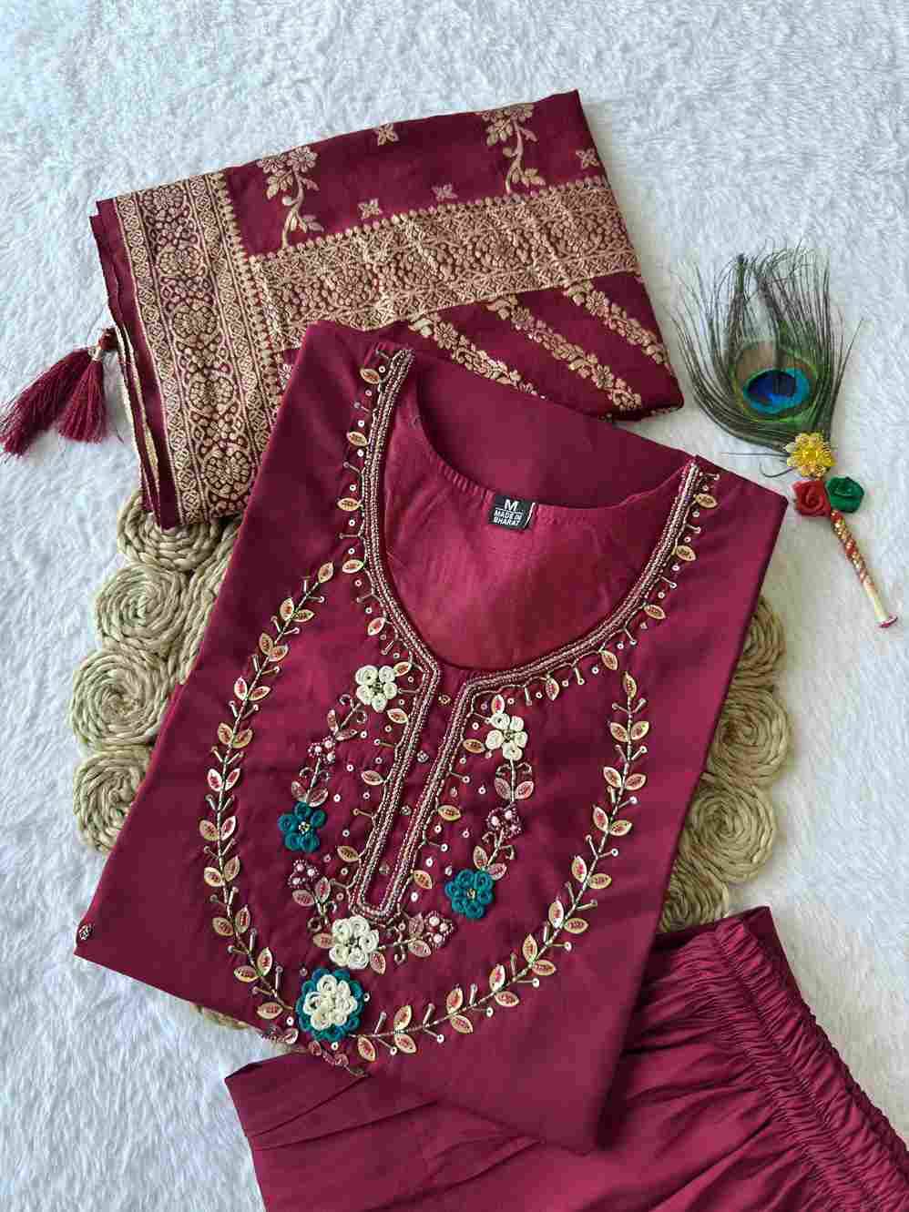 Kr-360 By Fashid Wholesale 01 To 02 Series Designer Festive Suits Collection Beautiful Stylish Fancy Colorful Party Wear & Occasional Wear Roman Silk Kurti With Pent At Wholesale Price