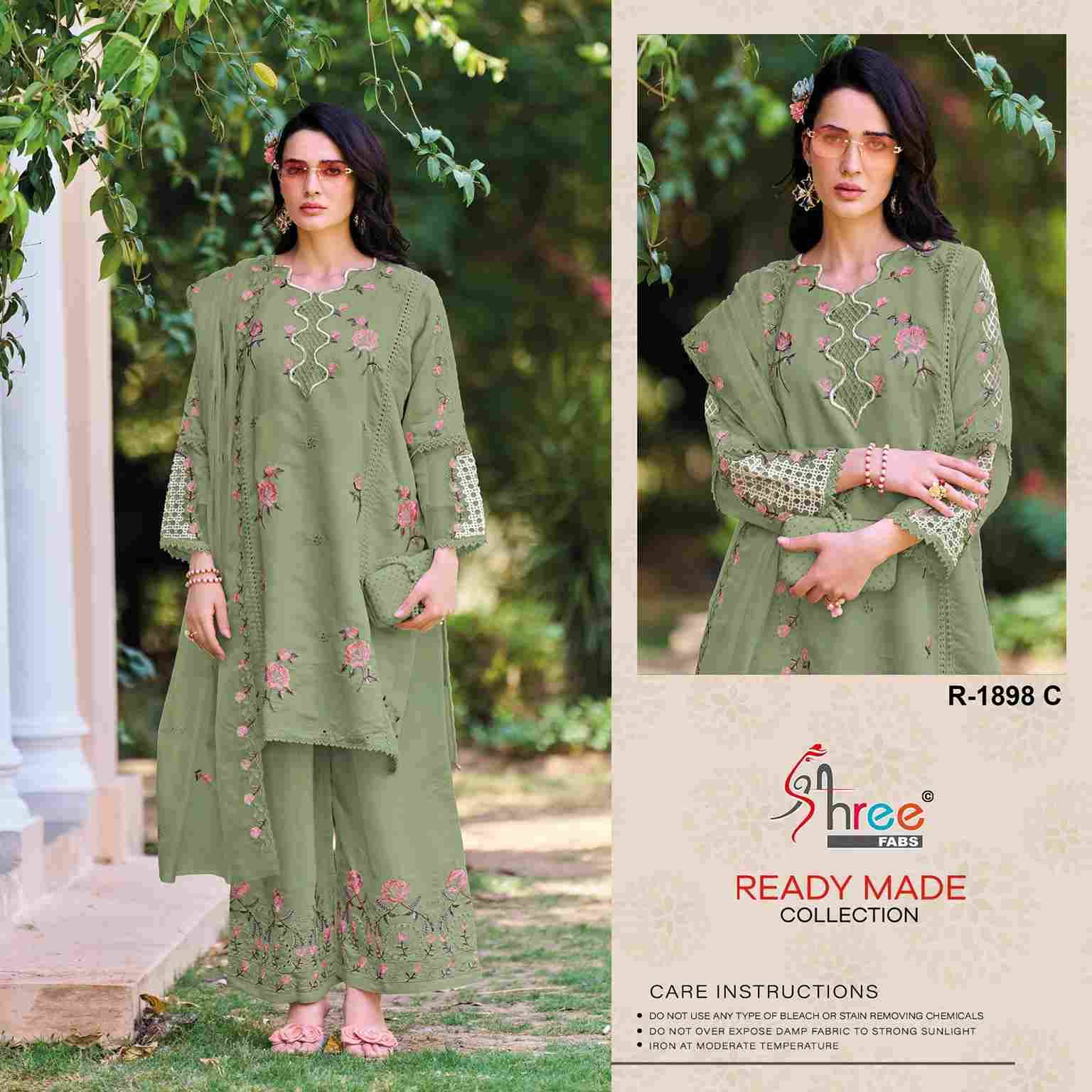 Shree Fabs Hit Design R-1898 Colours By Shree Fabs Series Designer Pakistani Suits Collection Beautiful Stylish Fancy Colorful Party Wear & Occasional Wear Cambric Lawn Cotton Dresses At Wholesale Price