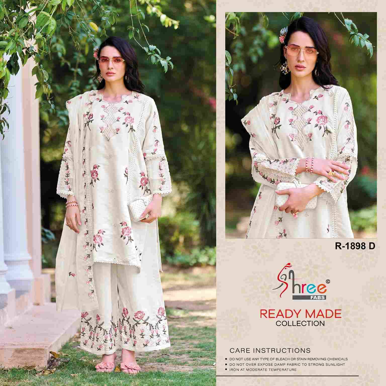Shree Fabs Hit Design R-1898 Colours By Shree Fabs Series Designer Pakistani Suits Collection Beautiful Stylish Fancy Colorful Party Wear & Occasional Wear Cambric Lawn Cotton Dresses At Wholesale Price