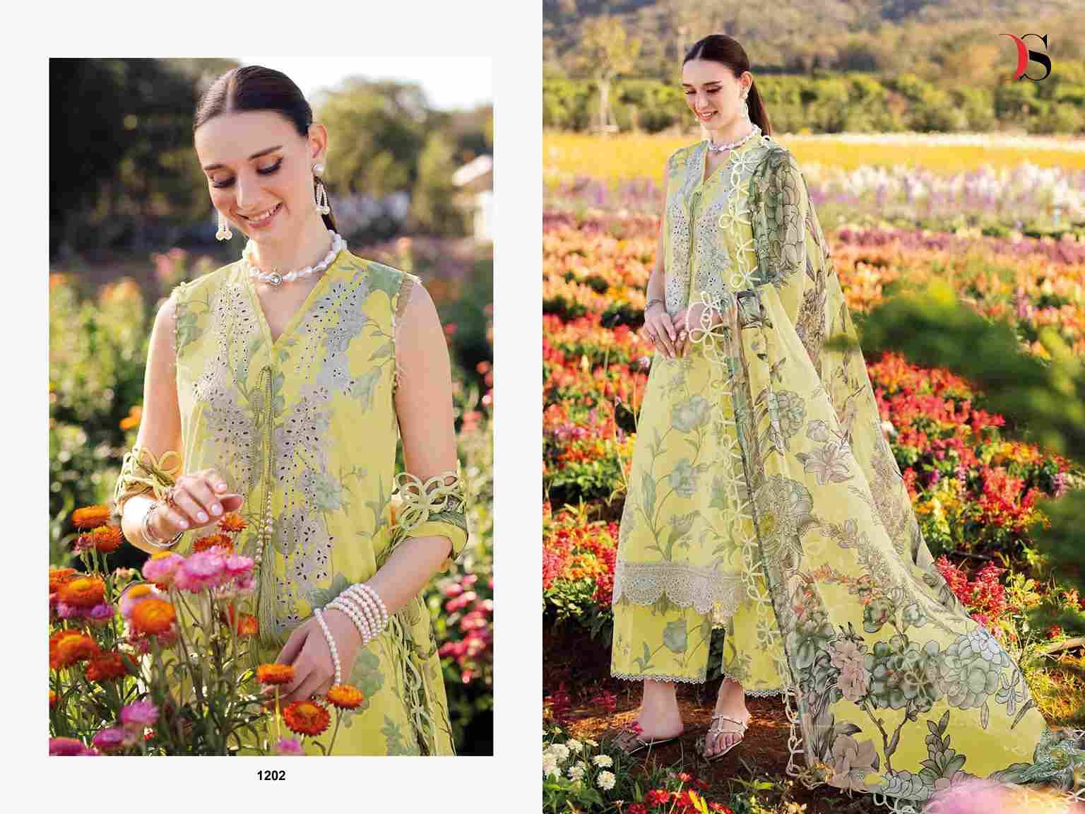 Jade Urban-25 Vol-3 By Deepsy Suits 1201 To 1208 Series Pakistani Stylish Beautiful Colourful Printed & Embroidered Party Wear & Occasional Wear Pure Cotton Dresses At Wholesale Price