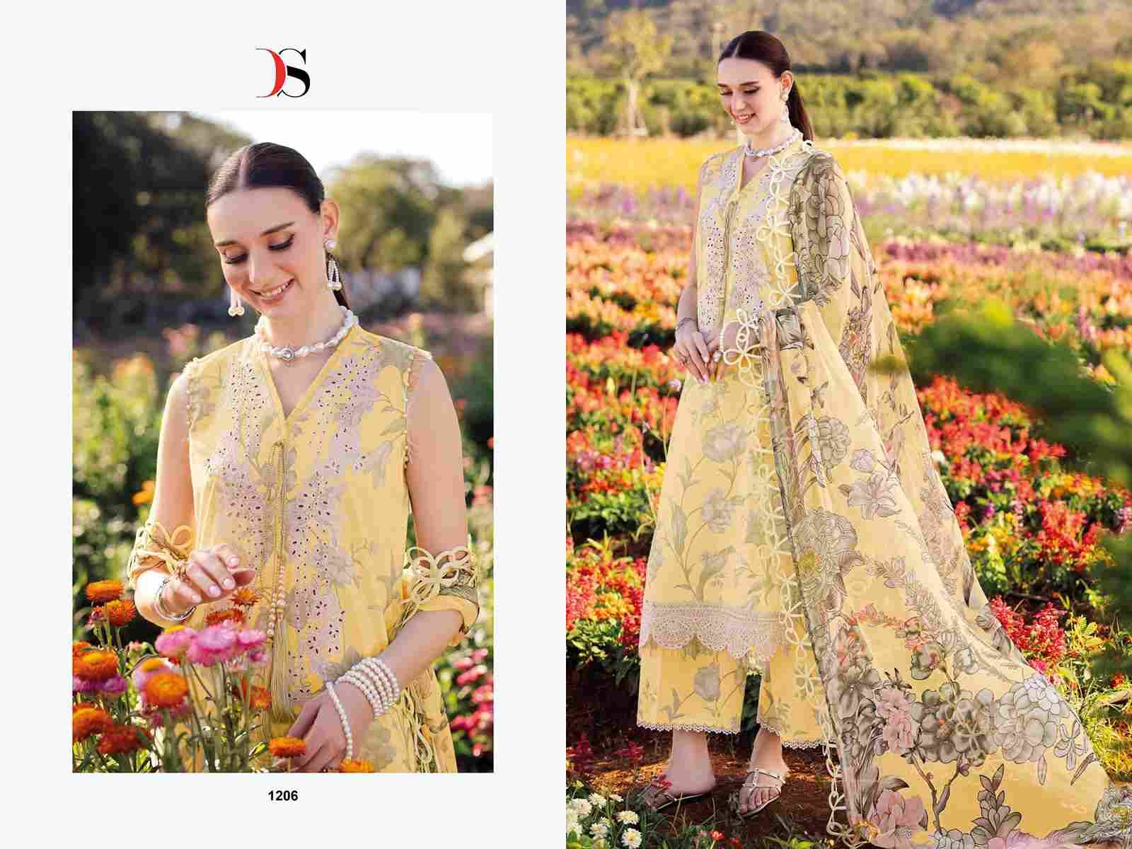 Jade Urban-25 Vol-3 By Deepsy Suits 1201 To 1208 Series Pakistani Stylish Beautiful Colourful Printed & Embroidered Party Wear & Occasional Wear Pure Cotton Dresses At Wholesale Price