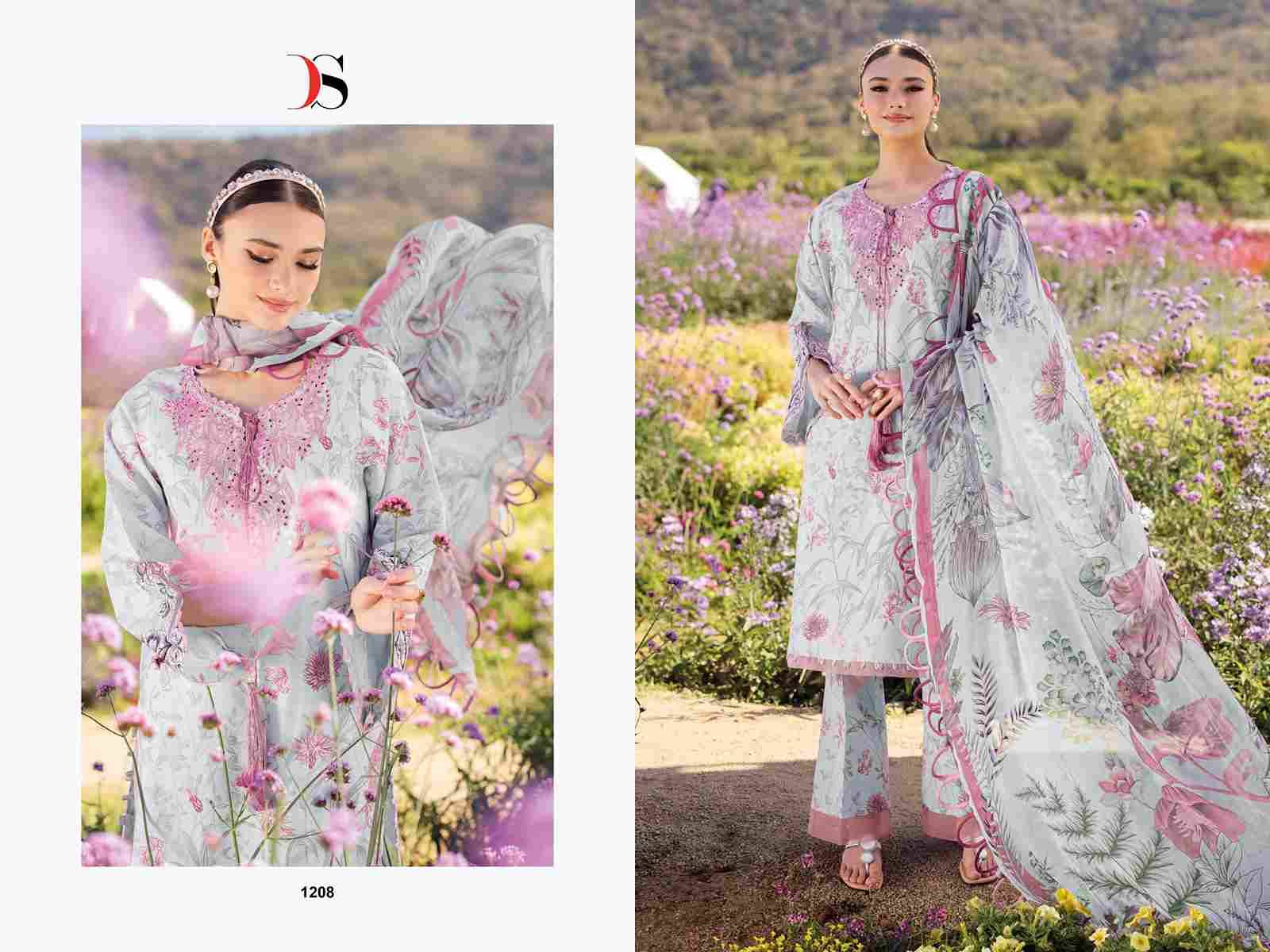 Jade Urban-25 Vol-3 By Deepsy Suits 1201 To 1208 Series Pakistani Stylish Beautiful Colourful Printed & Embroidered Party Wear & Occasional Wear Pure Cotton Dresses At Wholesale Price
