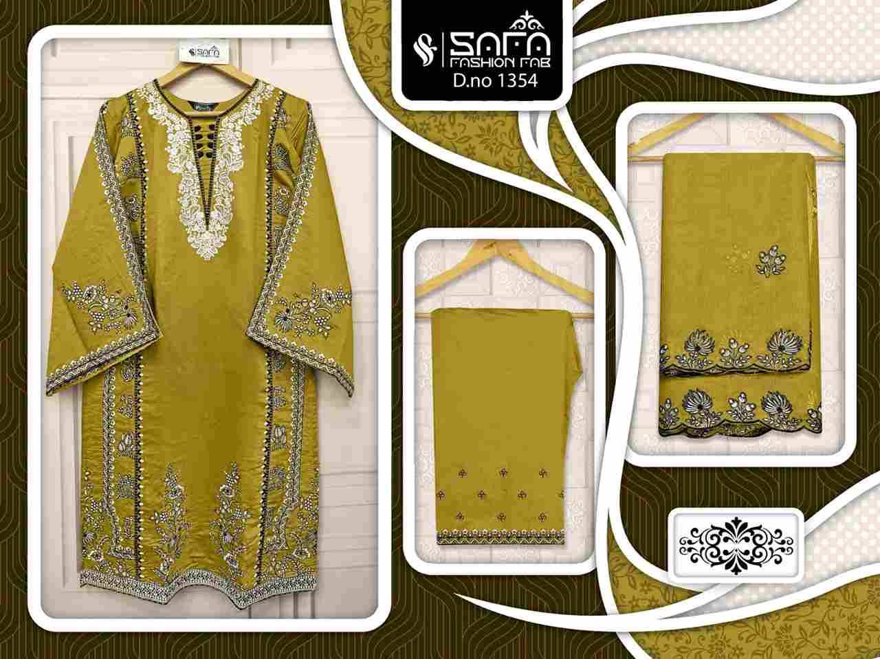 Safa 1354 Colours By Safa Fashion 1354-A To 1354-C Series Designer Stylish Fancy Colorful Beautiful Party Wear & Ethnic Wear Collection Viscose Dresses At Wholesale Price