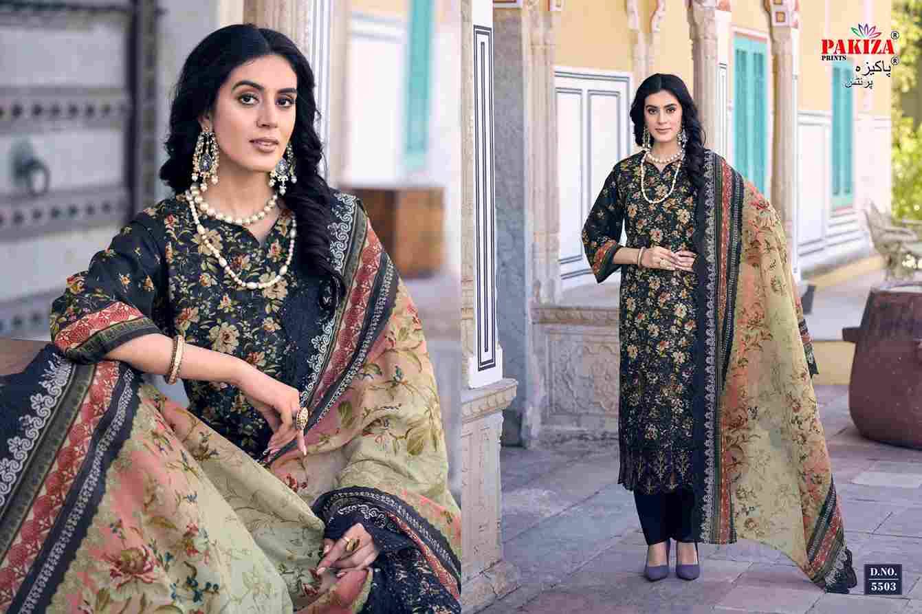 Faraz Vol-55 By Pakiza Prints 5501 To 5510 Series Beautiful Festive Suits Stylish Fancy Colorful Party Wear & Occasional Wear Lawn Cotton Dresses At Wholesale Price