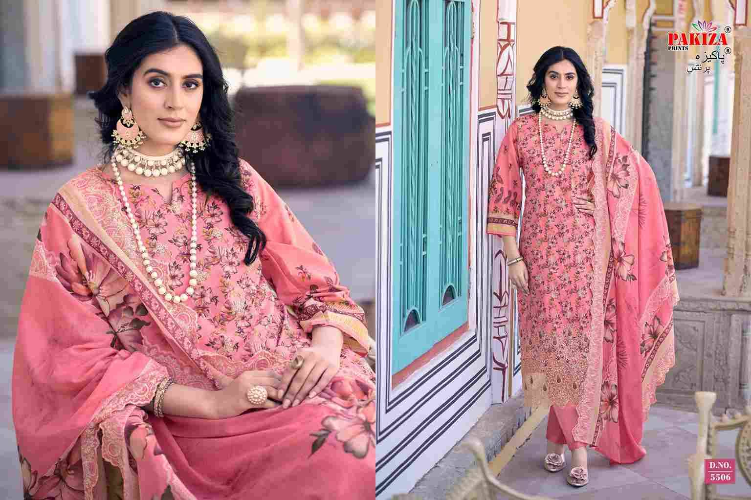 Faraz Vol-55 By Pakiza Prints 5501 To 5510 Series Beautiful Festive Suits Stylish Fancy Colorful Party Wear & Occasional Wear Lawn Cotton Dresses At Wholesale Price