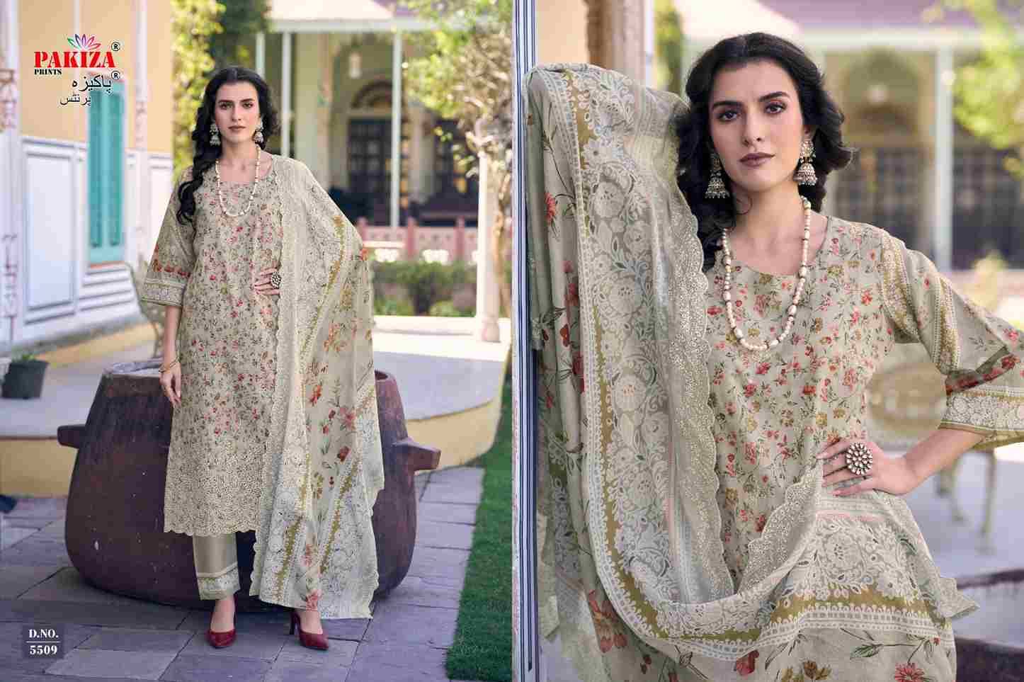 Faraz Vol-55 By Pakiza Prints 5501 To 5510 Series Beautiful Festive Suits Stylish Fancy Colorful Party Wear & Occasional Wear Lawn Cotton Dresses At Wholesale Price