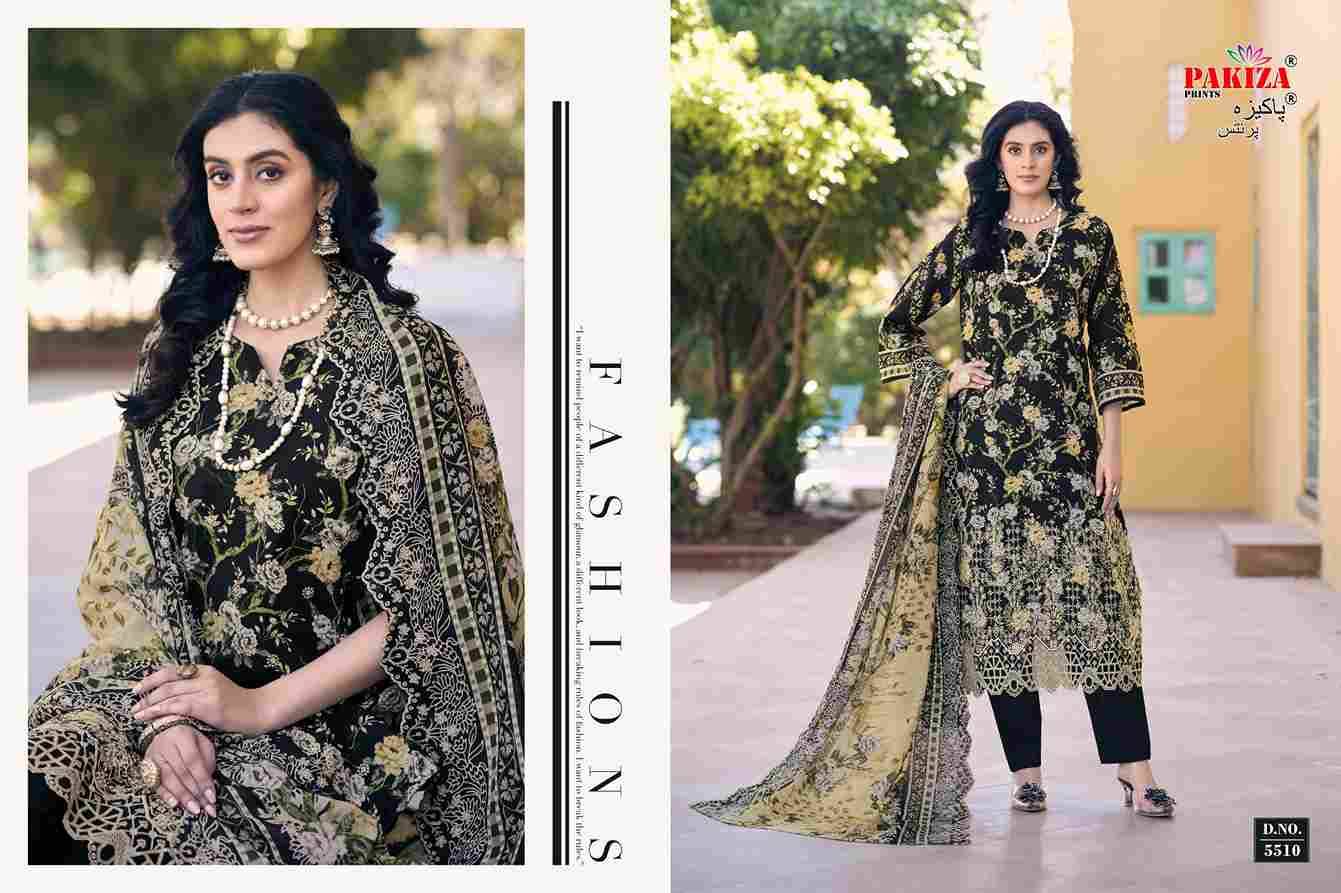 Faraz Vol-55 By Pakiza Prints 5501 To 5510 Series Beautiful Festive Suits Stylish Fancy Colorful Party Wear & Occasional Wear Lawn Cotton Dresses At Wholesale Price