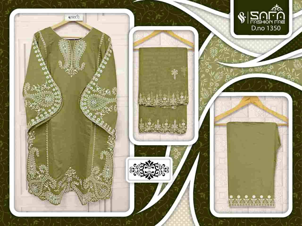 Safa 1350 Colours By Safa Fashion 1350-A To 1350-C Series Designer Stylish Fancy Colorful Beautiful Party Wear & Ethnic Wear Collection Viscose Dresses At Wholesale Price