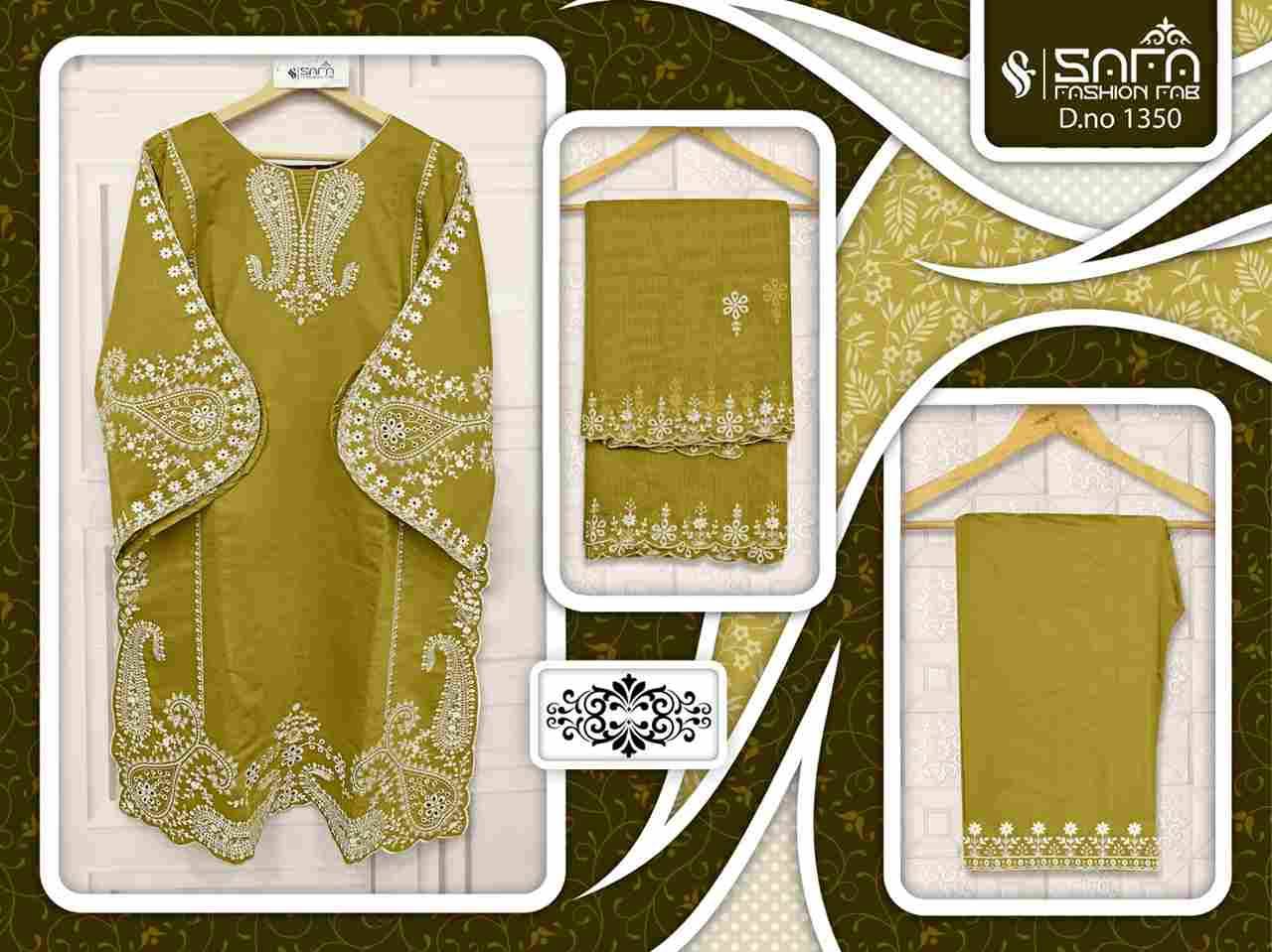 Safa 1350 Colours By Safa Fashion 1350-A To 1350-C Series Designer Stylish Fancy Colorful Beautiful Party Wear & Ethnic Wear Collection Viscose Dresses At Wholesale Price