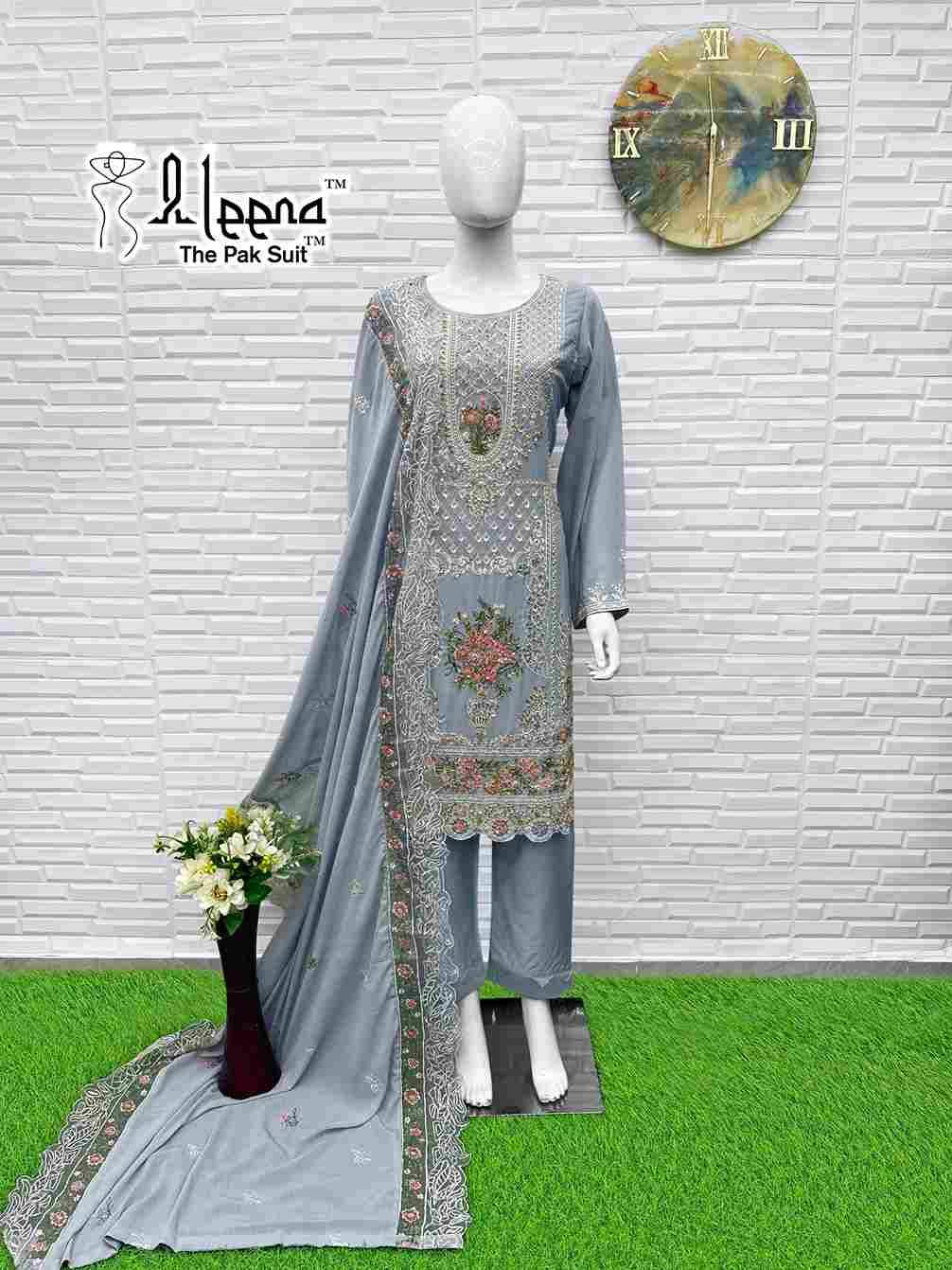 Aleena 1142 Colours By Aleena 1142-A To 1142-D Series Beautiful Pakistani Suits Stylish Fancy Colorful Party Wear & Occasional Wear Chiffon Embroidered Dresses At Wholesale Price