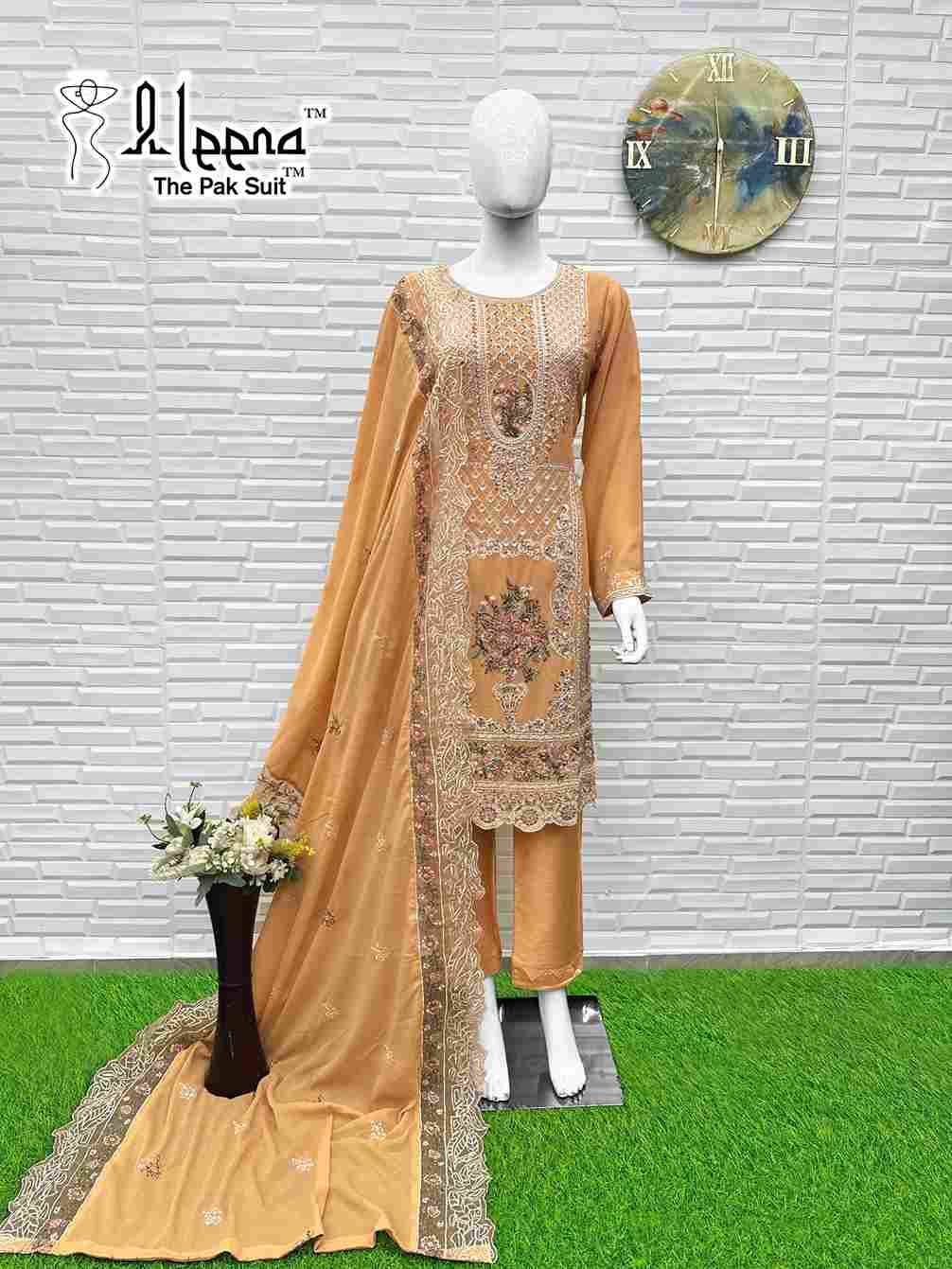 Aleena 1142 Colours By Aleena 1142-A To 1142-D Series Beautiful Pakistani Suits Stylish Fancy Colorful Party Wear & Occasional Wear Chiffon Embroidered Dresses At Wholesale Price
