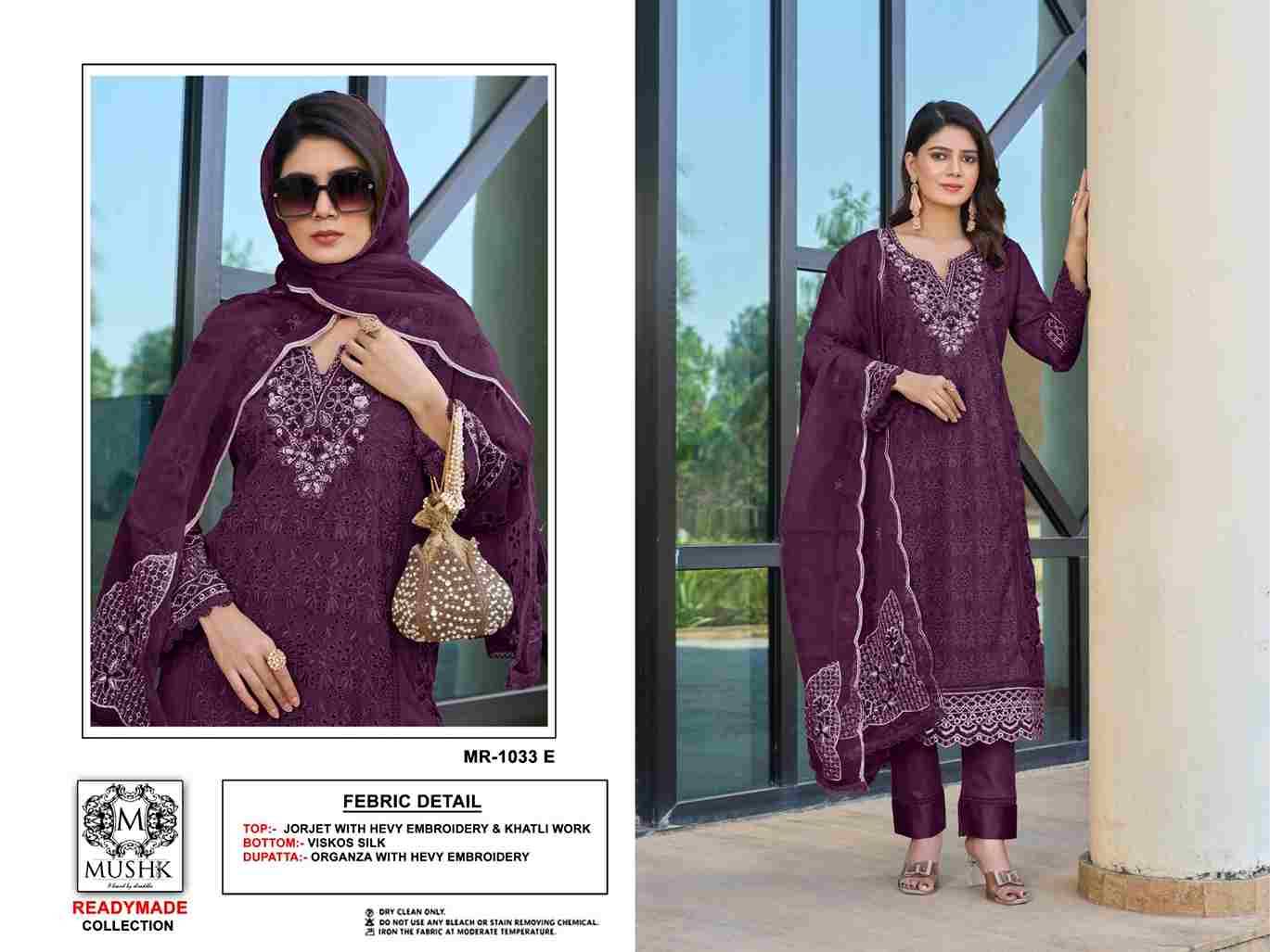 Mushk Hit Design 1033 Colours By Mushk 1033-A To 1033-E Series Beautiful Winter Collection Pakistani Suits Stylish Fancy Colorful Casual Wear & Ethnic Wear Heavy Georgette Dresses At Wholesale Price