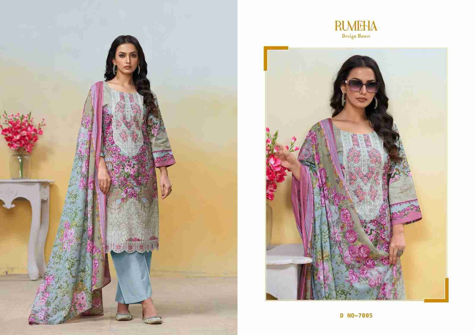 Vamika By Rumeha Beautiful Festive Suits Stylish Fancy Colorful Casual Wear & Ethnic Wear Cotton Print Dresses At Wholesale Price