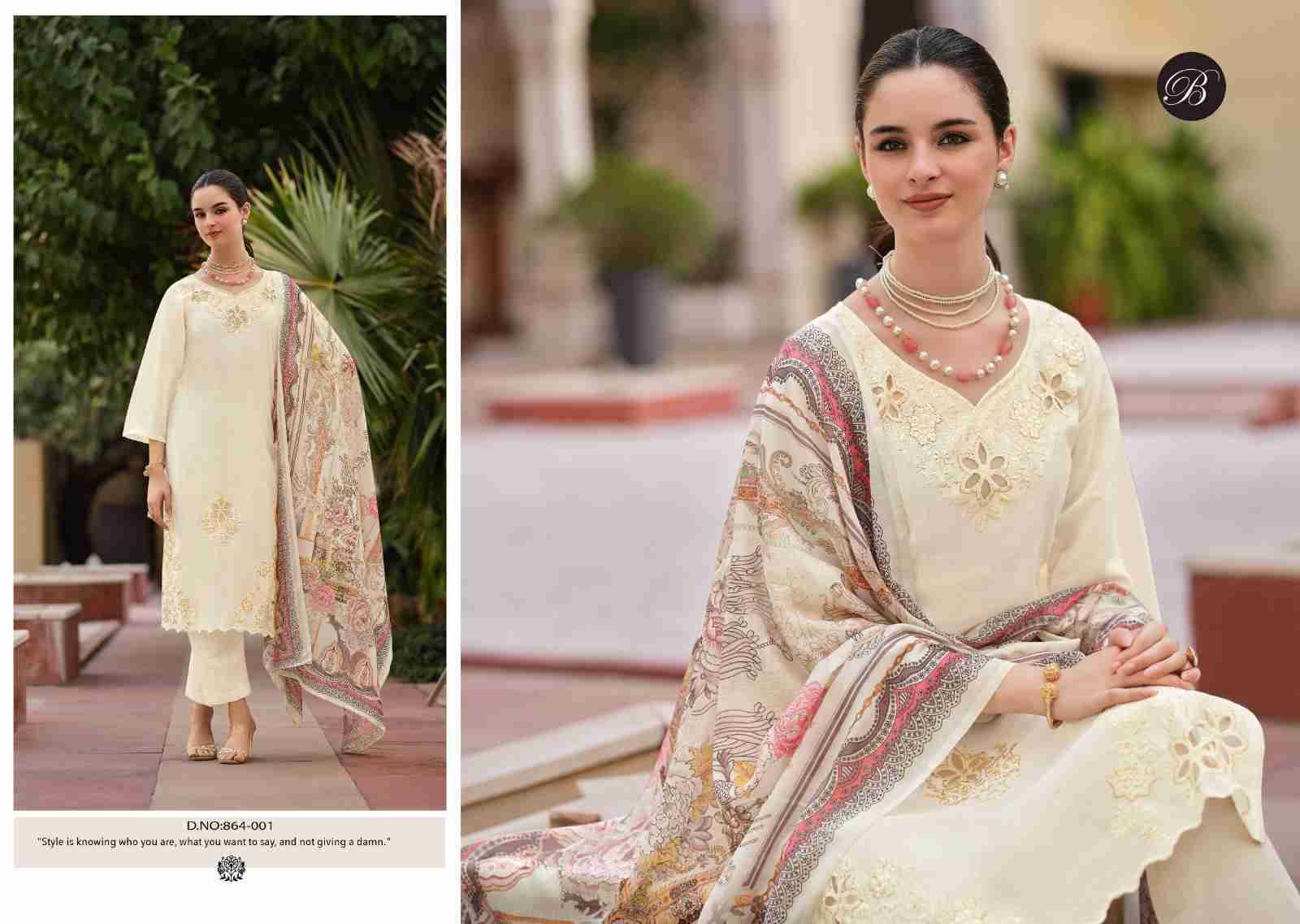 Zara By Belliza 864-001 To 864-006 Series Beautiful Festive Suits Stylish Fancy Colorful Casual Wear & Ethnic Wear Pure Roman Silk Dresses At Wholesale Price