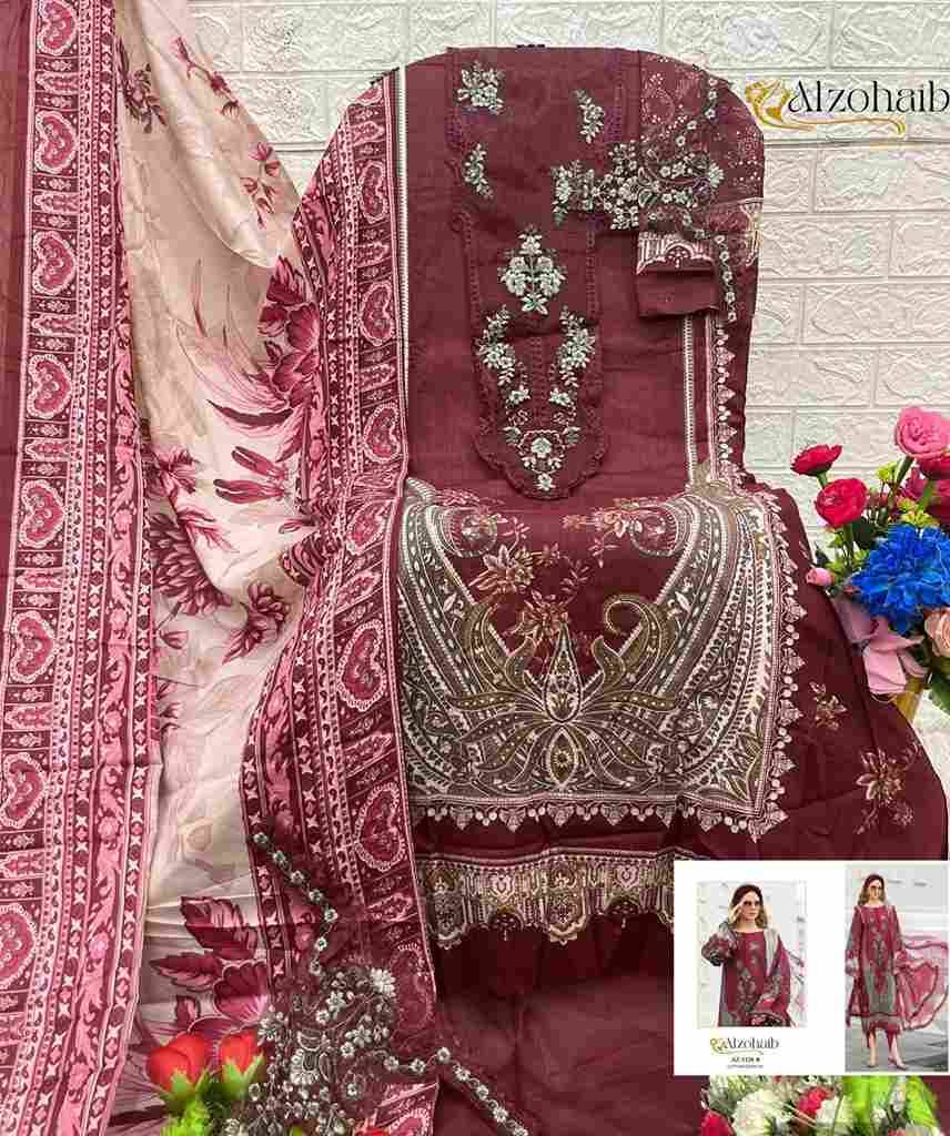Alzohaib-1128 Colours By Alzohaib 1128-A To 1128-D Series Beautiful Pakistani Suits Stylish Fancy Colorful Party Wear & Occasional Wear Pure Cotton Print Dresses At Wholesale Price