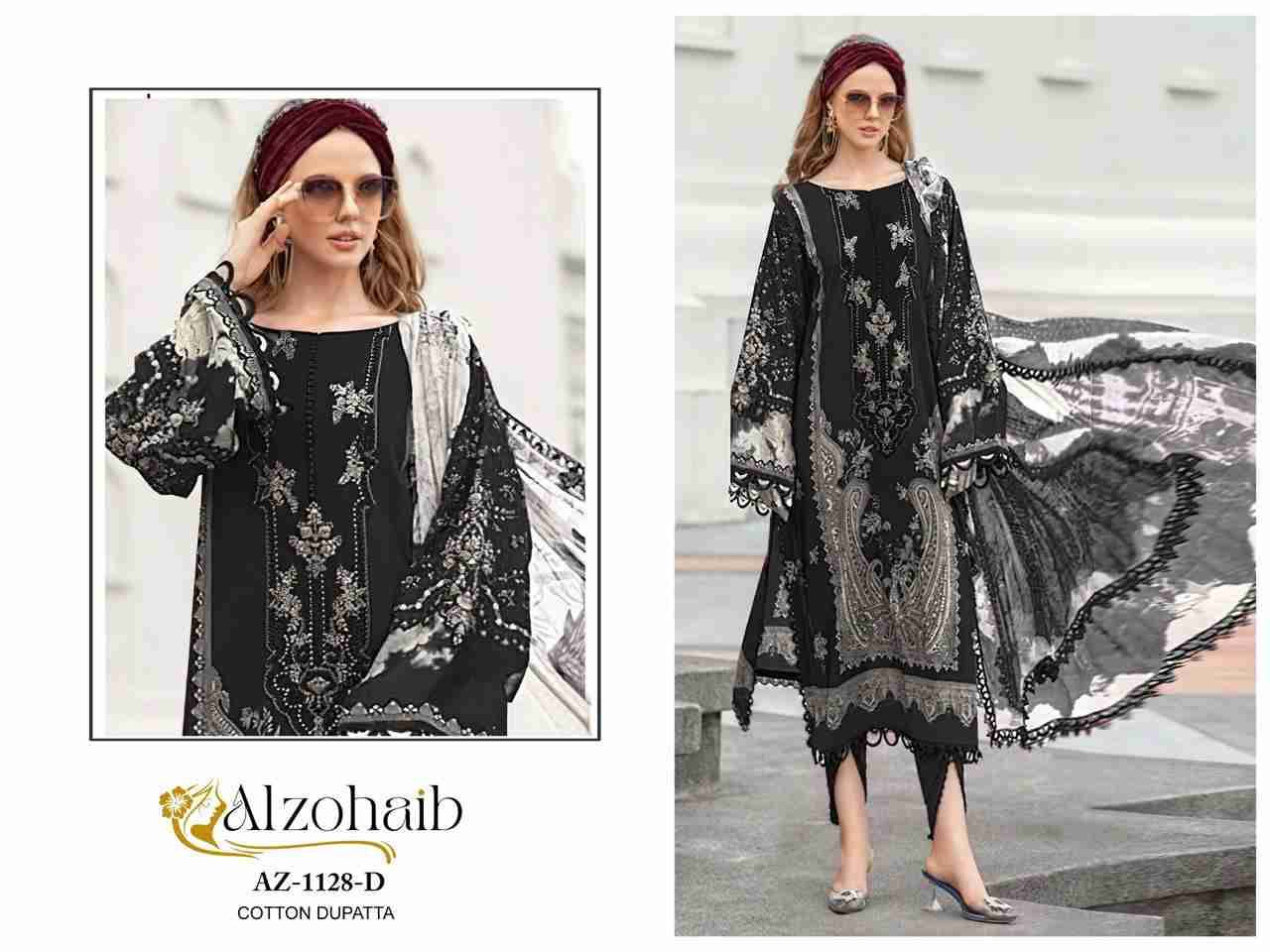 Alzohaib-1128 Colours By Alzohaib 1128-A To 1128-D Series Beautiful Pakistani Suits Stylish Fancy Colorful Party Wear & Occasional Wear Pure Cotton Print Dresses At Wholesale Price