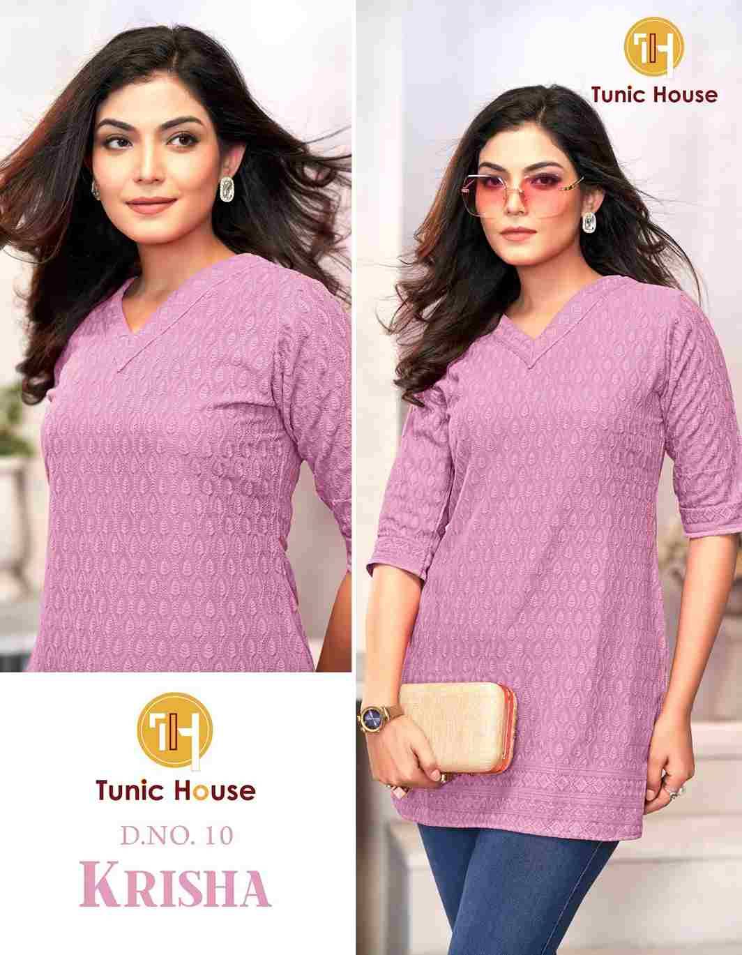 Krisha By Tunic House 01 To 13 Series Designer Stylish Fancy Colorful Beautiful Party Wear & Ethnic Wear Collection Viscose Rayon Print Kurtis At Wholesale Price