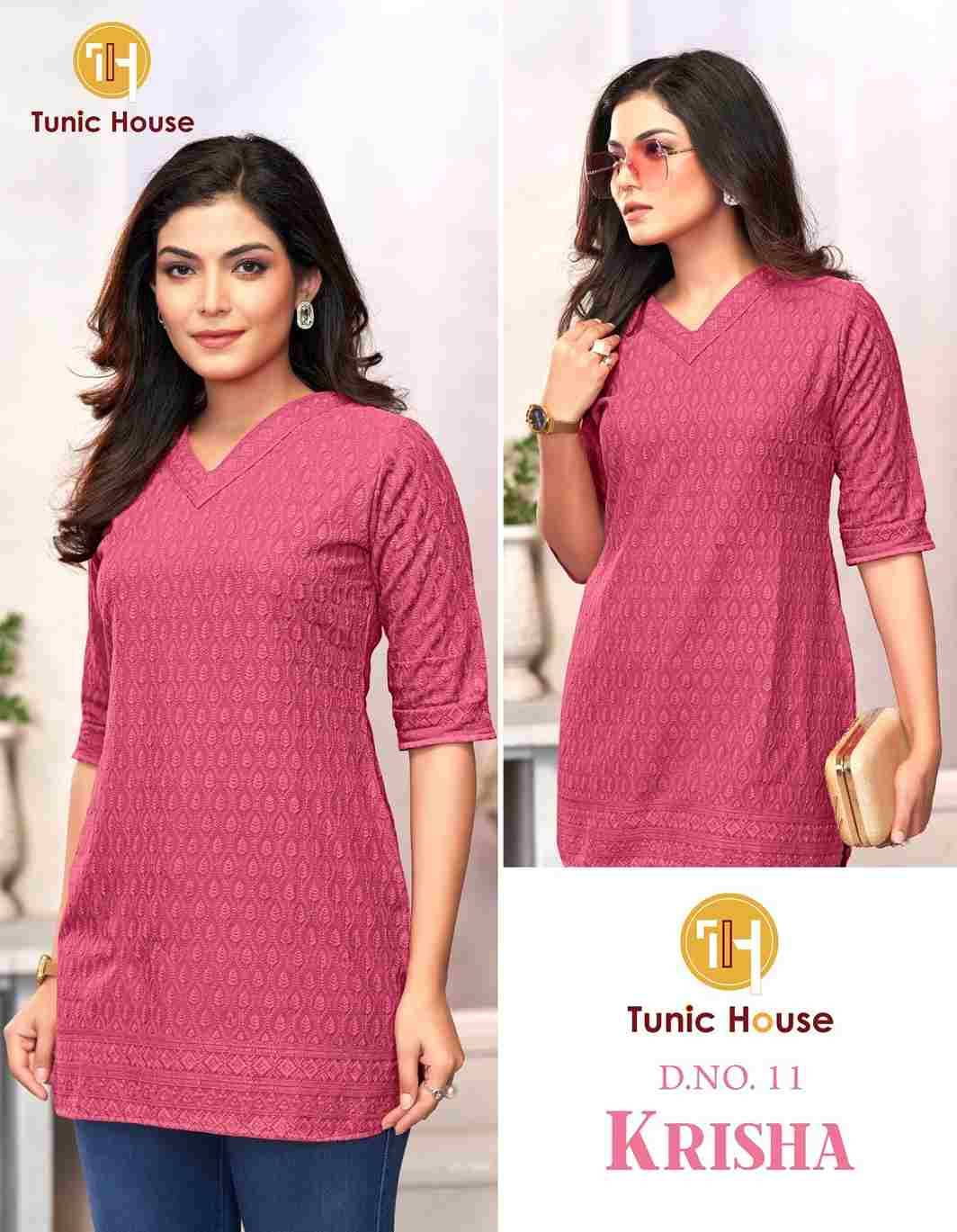 Krisha By Tunic House 01 To 13 Series Designer Stylish Fancy Colorful Beautiful Party Wear & Ethnic Wear Collection Viscose Rayon Print Kurtis At Wholesale Price