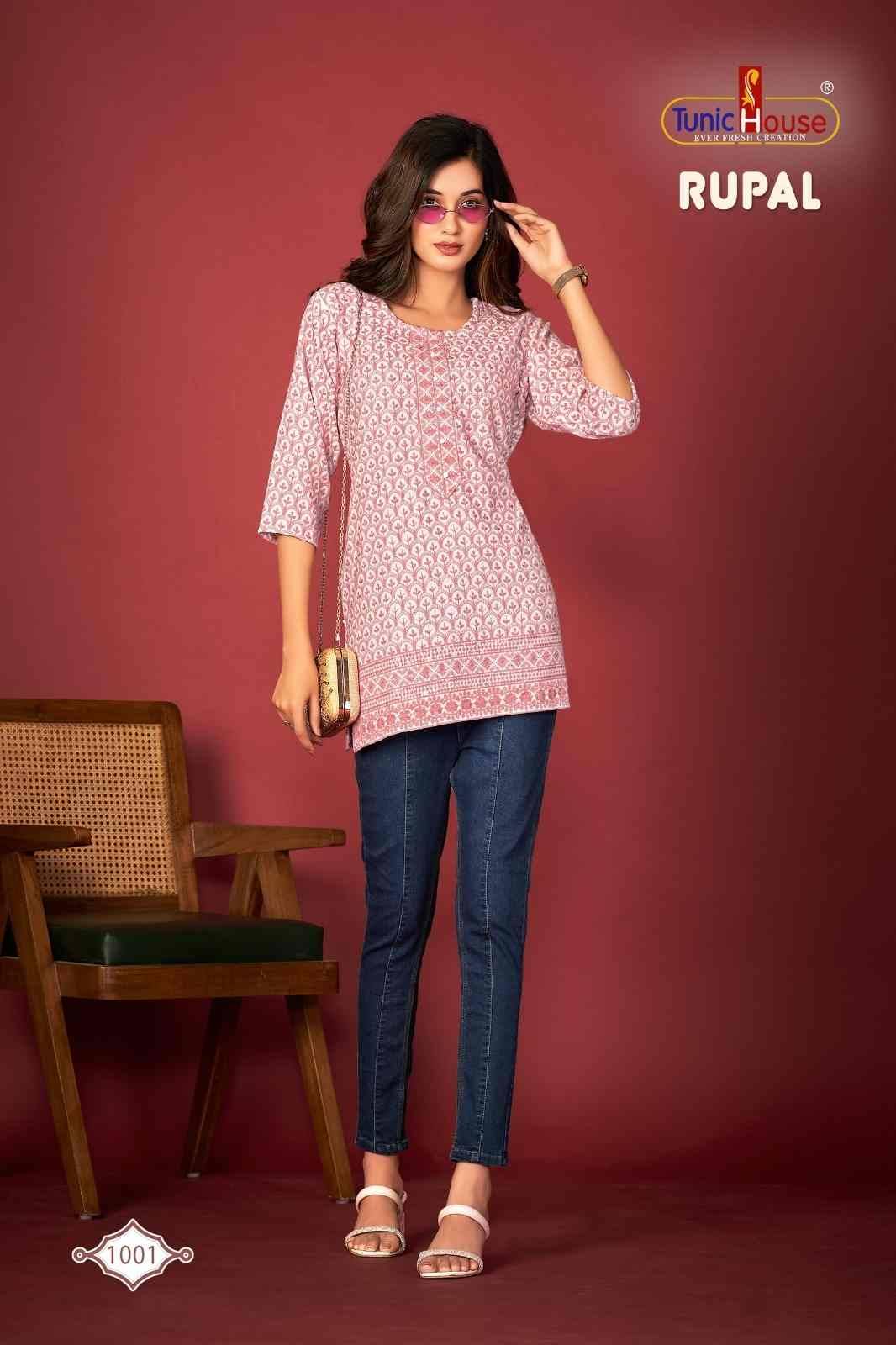 Rupal By Tunic House Designer Stylish Fancy Colorful Beautiful Party Wear & Ethnic Wear Collection Viscose Rayon Tops At Wholesale Price