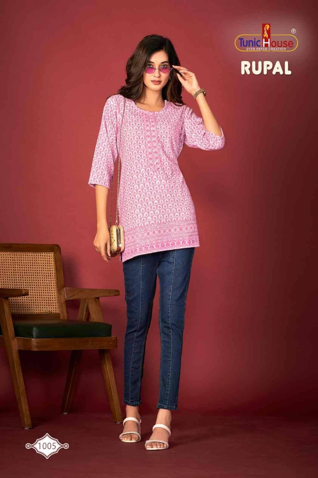 Rupal By Tunic House Designer Stylish Fancy Colorful Beautiful Party Wear & Ethnic Wear Collection Viscose Rayon Tops At Wholesale Price