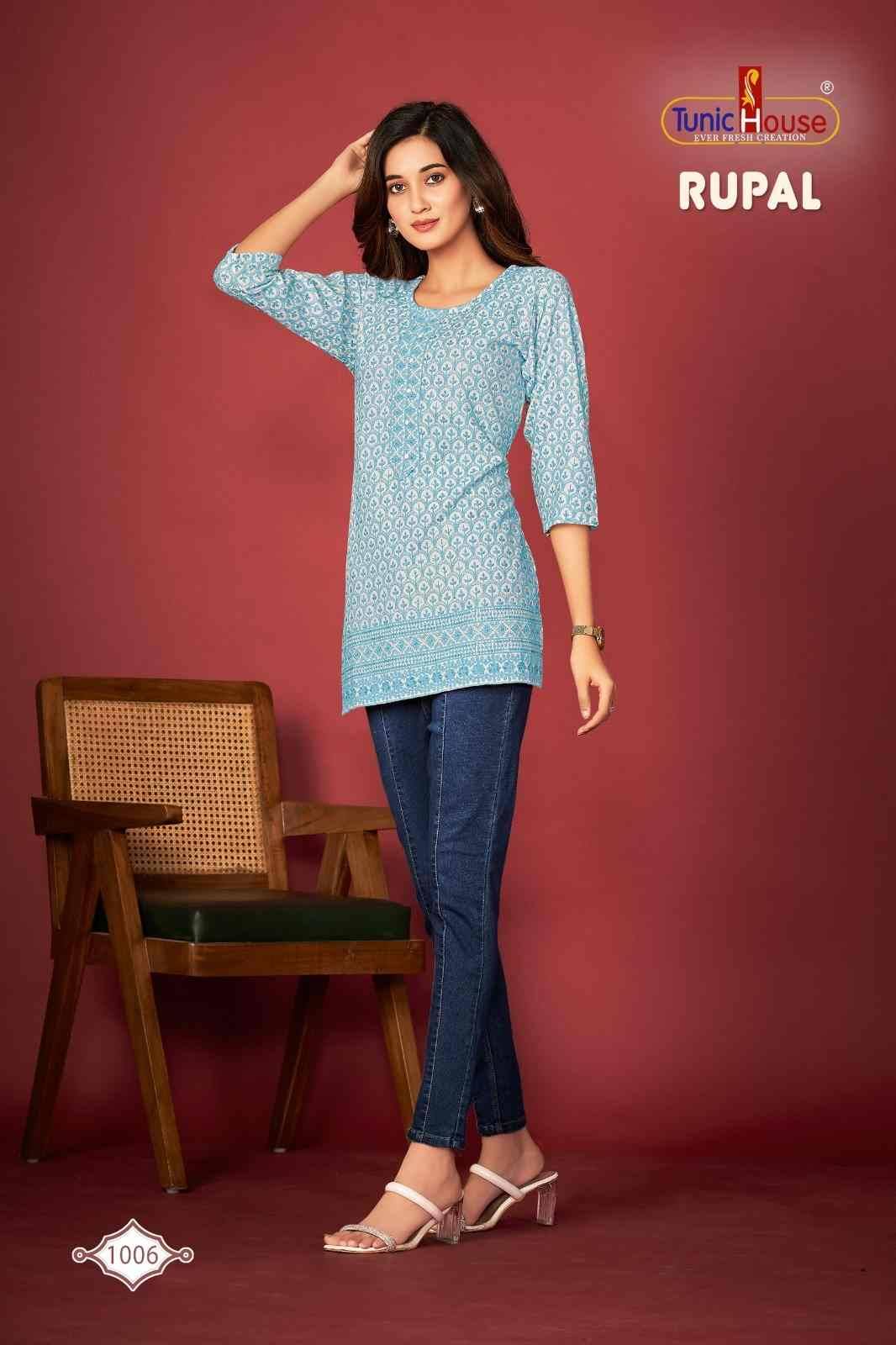 Rupal By Tunic House Designer Stylish Fancy Colorful Beautiful Party Wear & Ethnic Wear Collection Viscose Rayon Tops At Wholesale Price