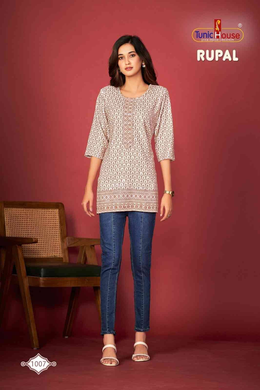 Rupal By Tunic House Designer Stylish Fancy Colorful Beautiful Party Wear & Ethnic Wear Collection Viscose Rayon Tops At Wholesale Price