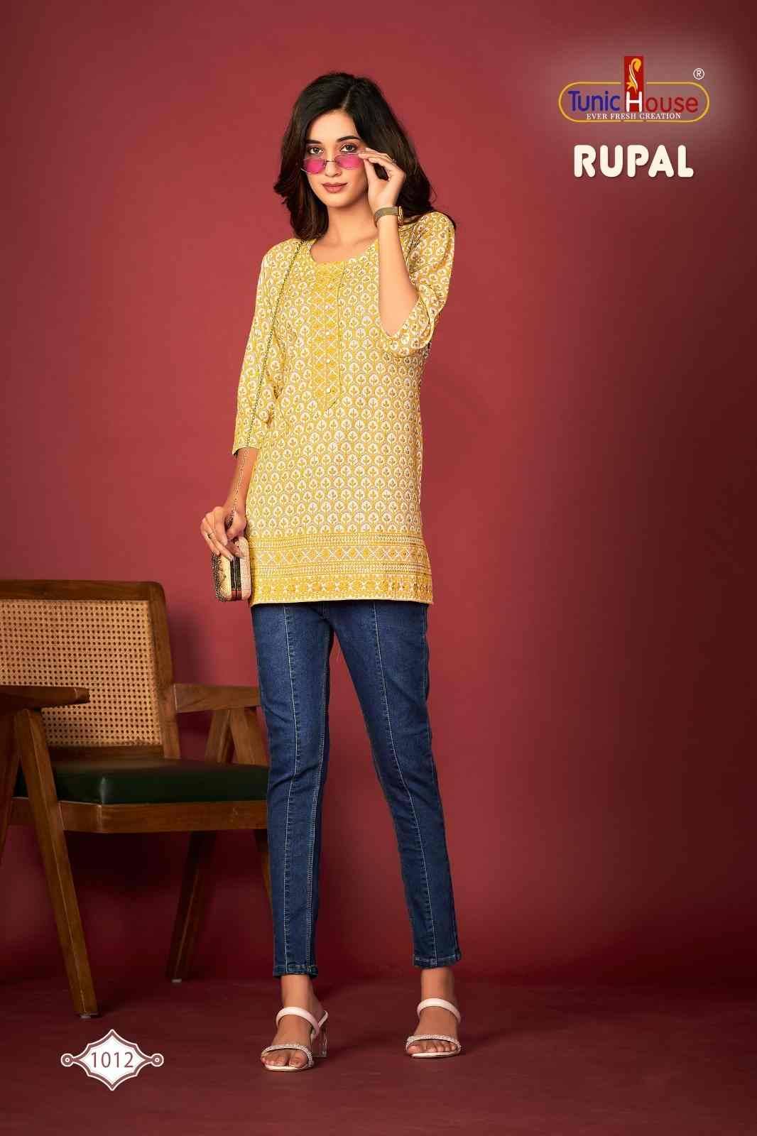 Rupal By Tunic House Designer Stylish Fancy Colorful Beautiful Party Wear & Ethnic Wear Collection Viscose Rayon Tops At Wholesale Price