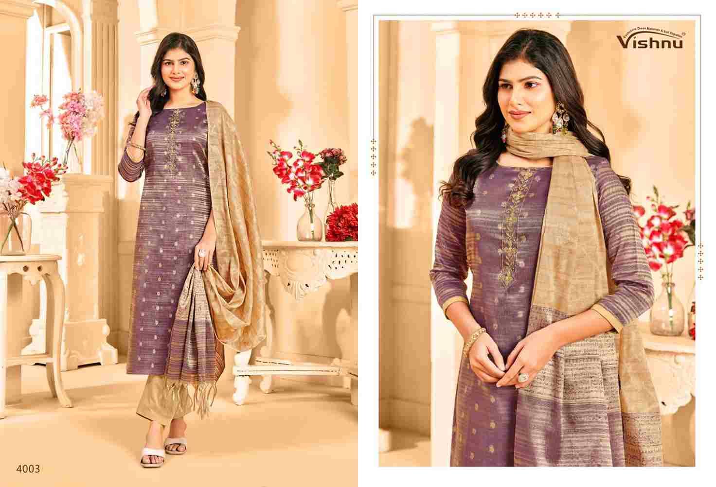 Khanak By Vishnu 4001 To 4010 Series Beautiful Stylish Festive Suits Fancy Colorful Casual Wear & Ethnic Wear & Ready To Wear Banarasi Tussar Dresses At Wholesale Price