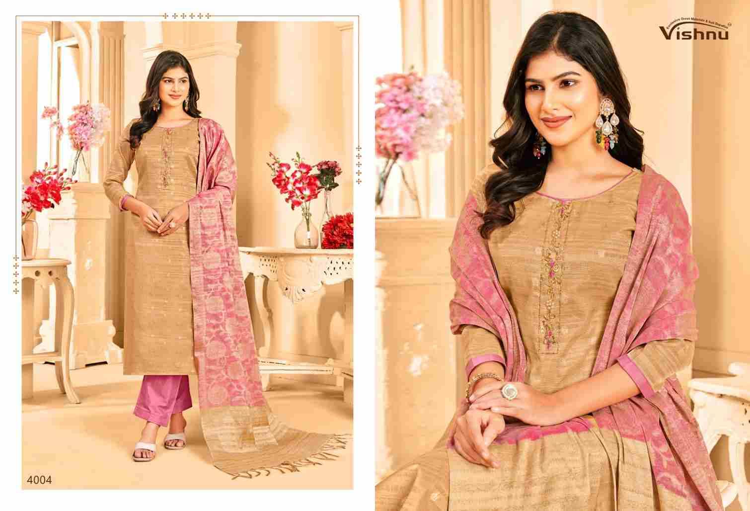 Khanak By Vishnu 4001 To 4010 Series Beautiful Stylish Festive Suits Fancy Colorful Casual Wear & Ethnic Wear & Ready To Wear Banarasi Tussar Dresses At Wholesale Price