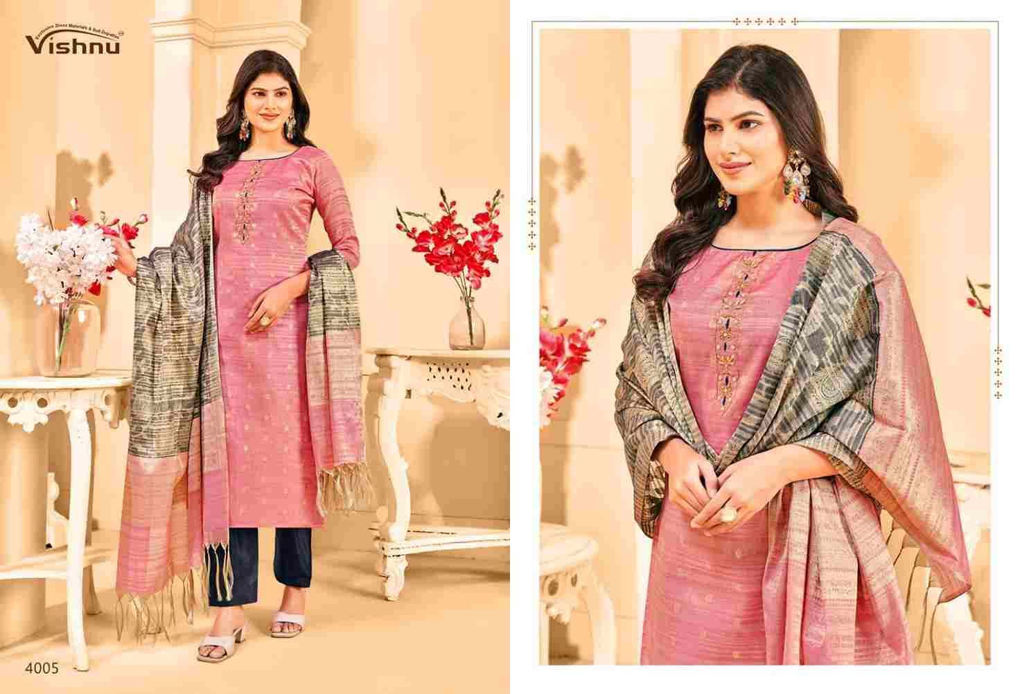 Khanak By Vishnu 4001 To 4010 Series Beautiful Stylish Festive Suits Fancy Colorful Casual Wear & Ethnic Wear & Ready To Wear Banarasi Tussar Dresses At Wholesale Price