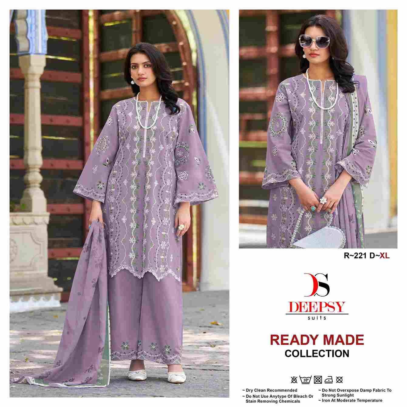 Deepsy Hit Design 221 Colours By Deepsy Suits 221-A To 221-D Series Beautiful Pakistani Suits Colorful Stylish Fancy Casual Wear & Ethnic Wear Pure Cotton With Embroidered Dresses At Wholesale Price