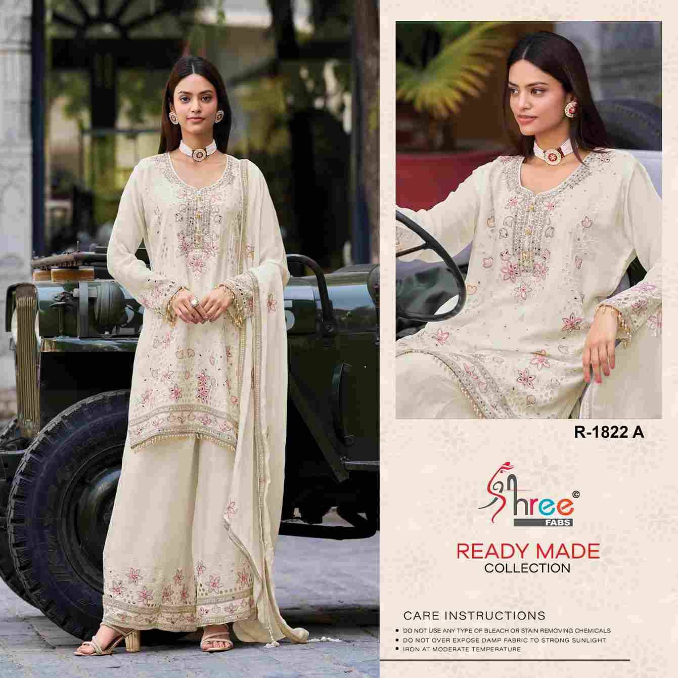 Shree Fabs Hit Design R-1822 Colours By Shree Fabs R-1822-A To R-1822-D Series Designer Pakistani Suits Collection Beautiful Stylish Fancy Colorful Party Wear & Occasional Wear Viscose Chinnon Dresses At Wholesale Price