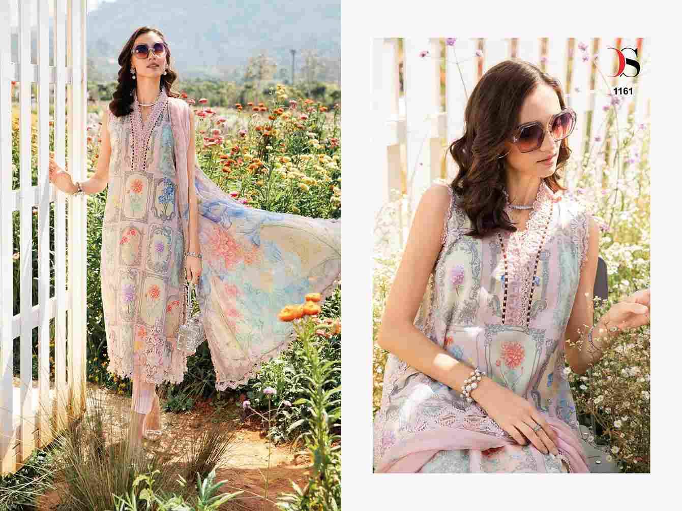 Maria.B. Mprint-25 By Deepsy Suits 1161 To 1166 Series Pakistani Stylish Beautiful Colourful Printed & Embroidered Party Wear & Occasional Wear Pure Cotton Dresses At Wholesale Price