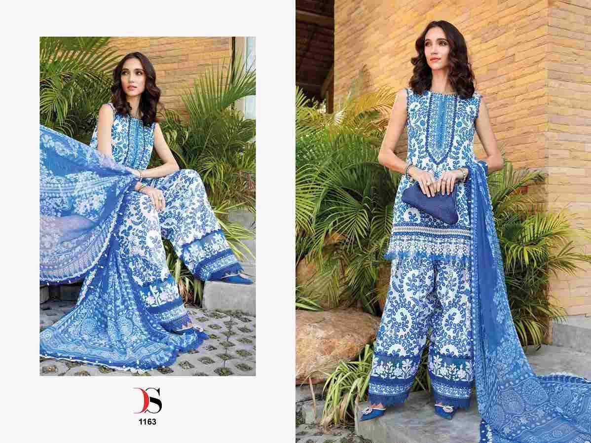 Maria.B. Mprint-25 By Deepsy Suits 1161 To 1166 Series Pakistani Stylish Beautiful Colourful Printed & Embroidered Party Wear & Occasional Wear Pure Cotton Dresses At Wholesale Price