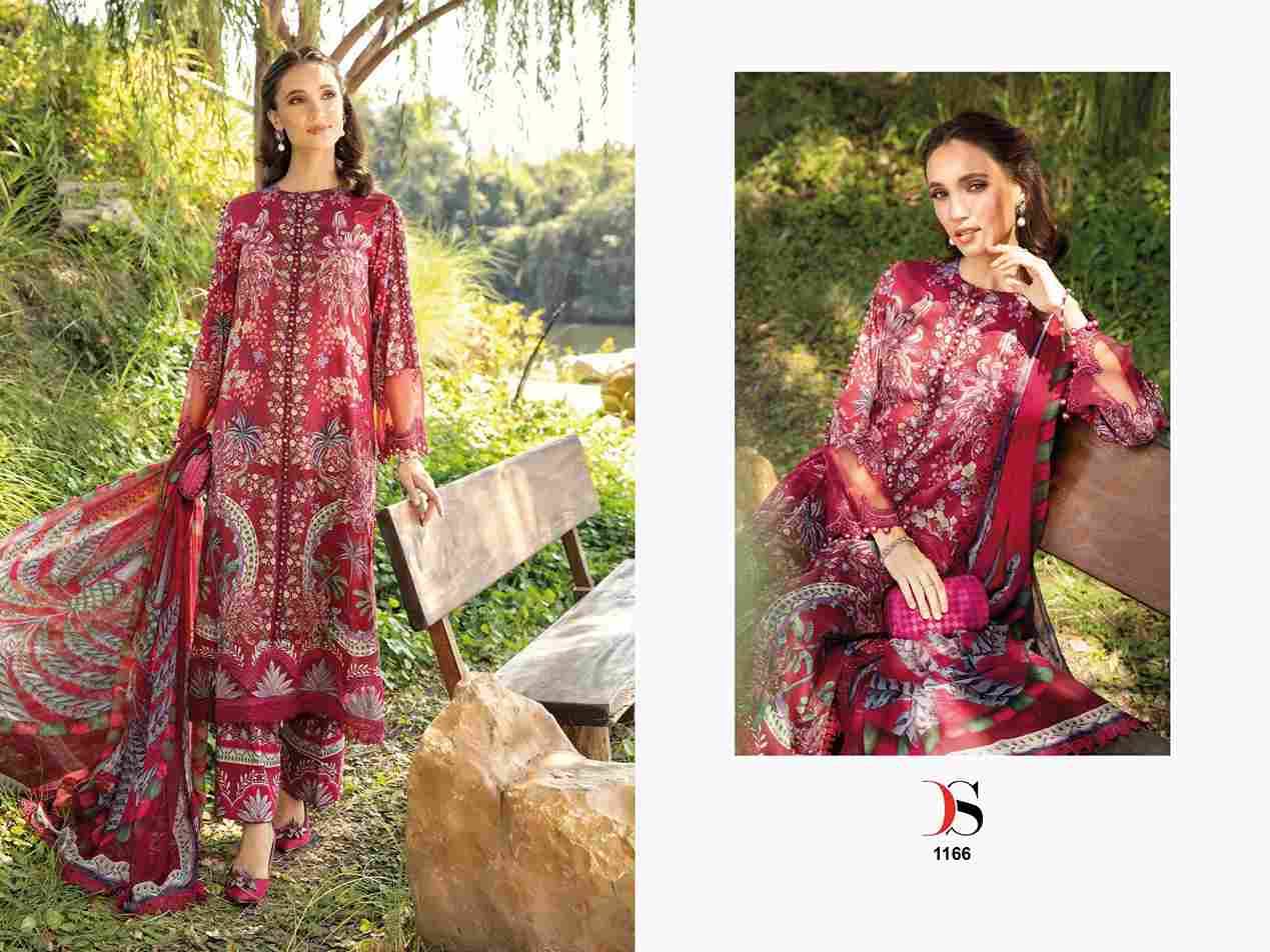 Maria.B. Mprint-25 By Deepsy Suits 1161 To 1166 Series Pakistani Stylish Beautiful Colourful Printed & Embroidered Party Wear & Occasional Wear Pure Cotton Dresses At Wholesale Price