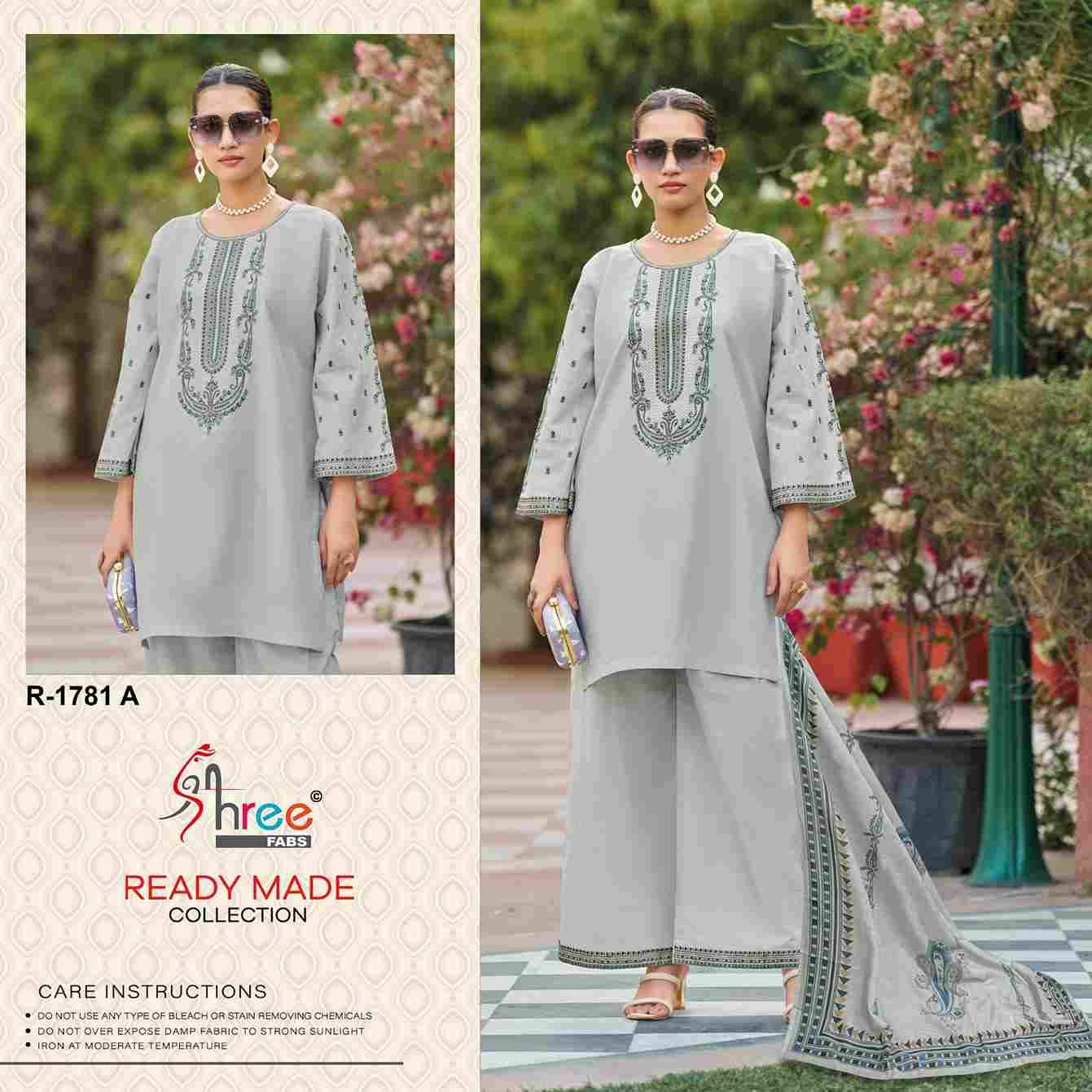 Shree Fabs Hit Design R-1781 Colours By Shree Fabs R-1781-A To R-1781-D Series Beautiful Pakistani Suits Stylish Fancy Colorful Party Wear & Occasional Wear Cambric Cotton Lawn Embroidered Dresses At Wholesale Price
