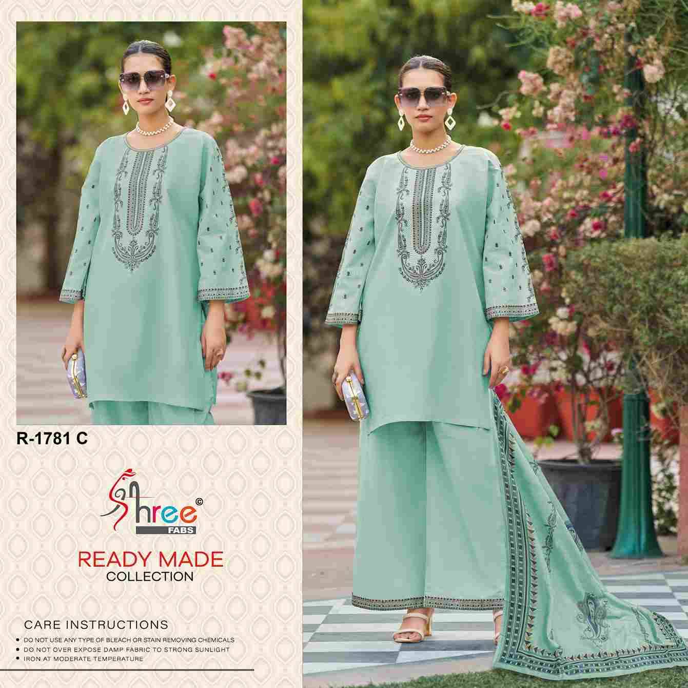 Shree Fabs Hit Design R-1781 Colours By Shree Fabs R-1781-A To R-1781-D Series Beautiful Pakistani Suits Stylish Fancy Colorful Party Wear & Occasional Wear Cambric Cotton Lawn Embroidered Dresses At Wholesale Price
