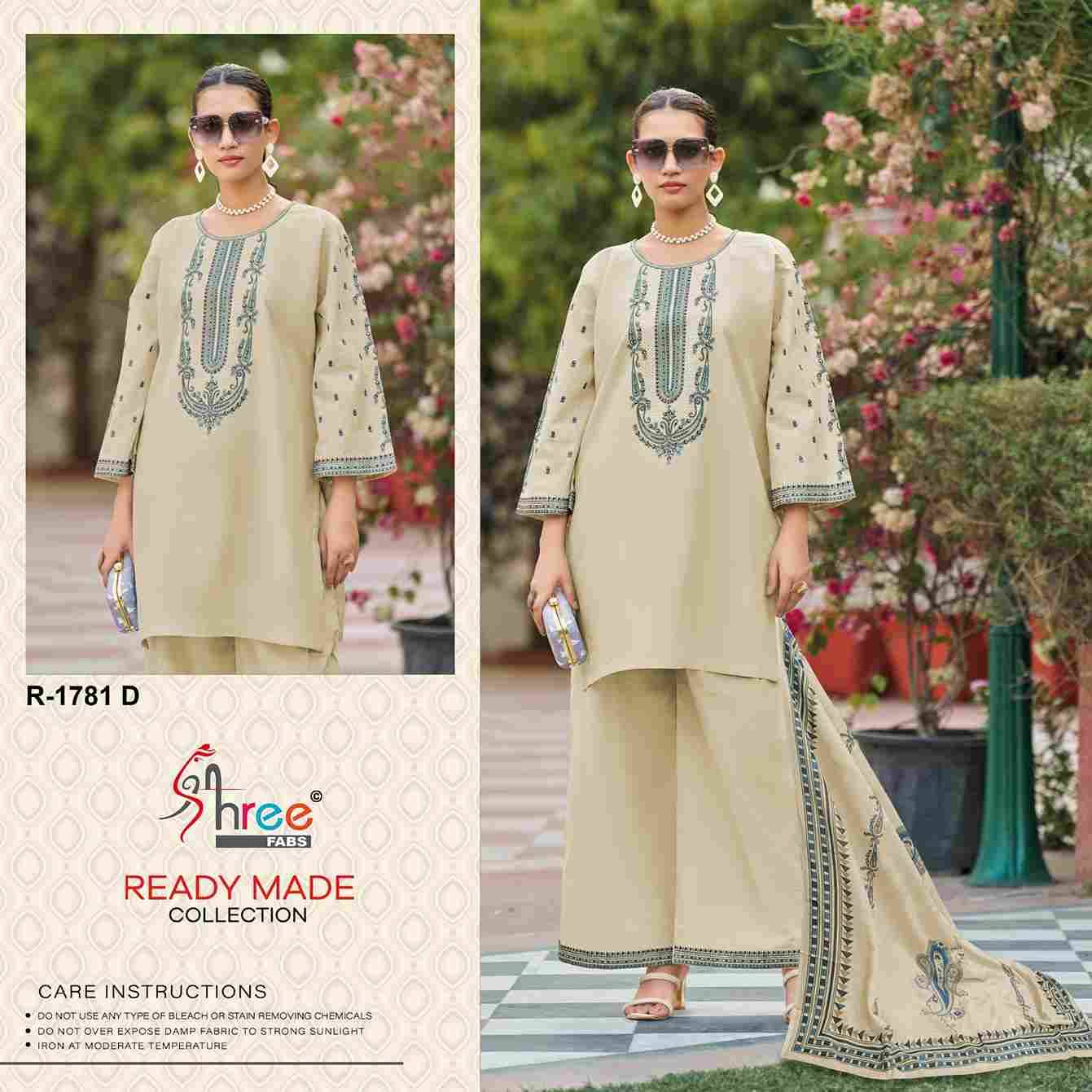 Shree Fabs Hit Design R-1781 Colours By Shree Fabs R-1781-A To R-1781-D Series Beautiful Pakistani Suits Stylish Fancy Colorful Party Wear & Occasional Wear Cambric Cotton Lawn Embroidered Dresses At Wholesale Price