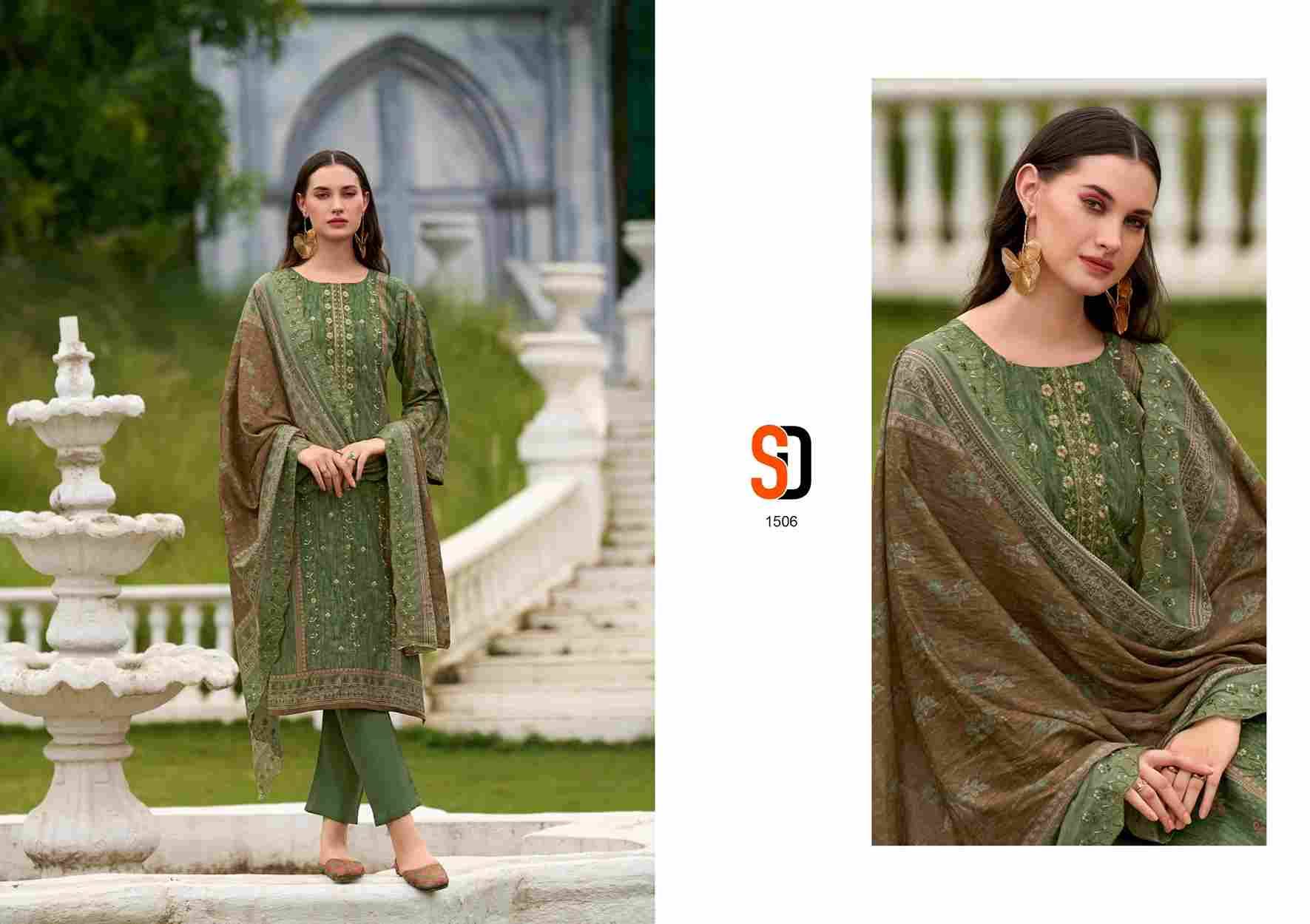 Bin Saeed Lawn Collection Vol-15 By Shraddha Designer 1501 To 1506 Series Designer Pakistani Suits Beautiful Fancy Stylish Colorful Party Wear & Occasional Wear Pure Cotton Print With Embroidery Dresses At Wholesale Price