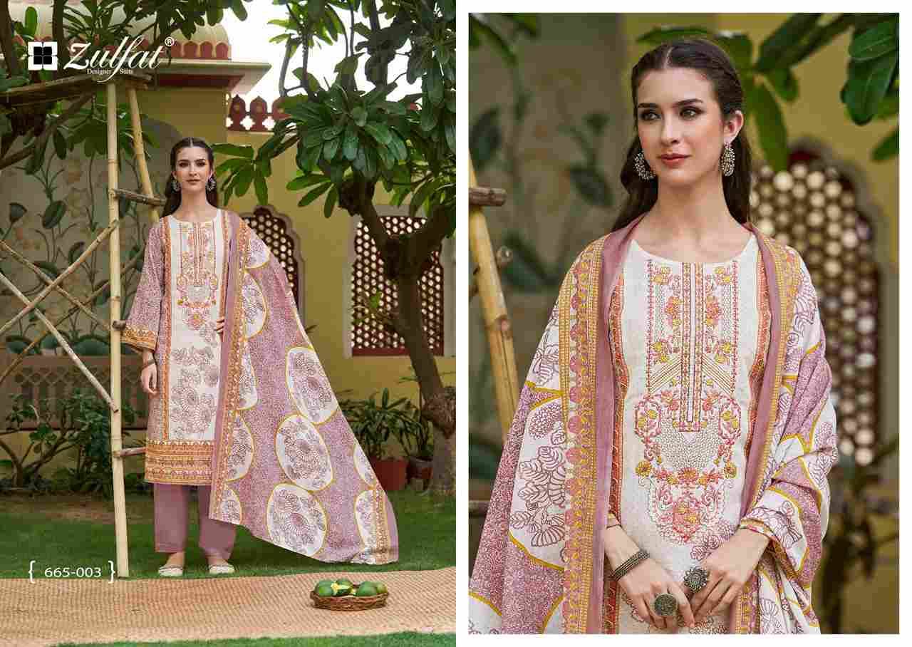 Venisha Vol-2 By Zulfat 665-001 To 665-008 Series Beautiful Festive Suits Stylish Fancy Colorful Casual Wear & Ethnic Wear Pure Cotton Print Dresses At Wholesale Price