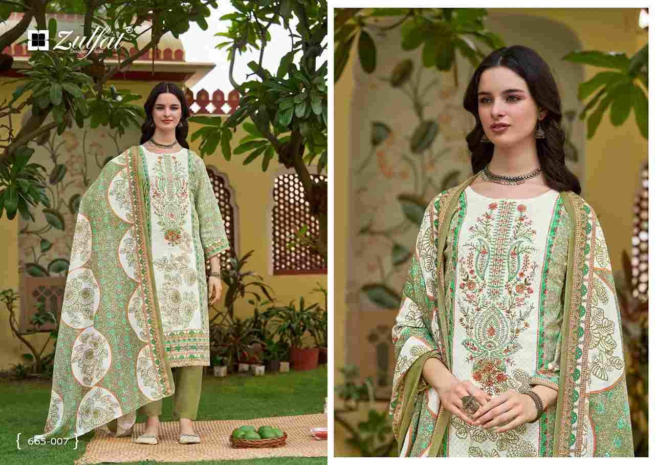 Venisha Vol-2 By Zulfat 665-001 To 665-008 Series Beautiful Festive Suits Stylish Fancy Colorful Casual Wear & Ethnic Wear Pure Cotton Print Dresses At Wholesale Price