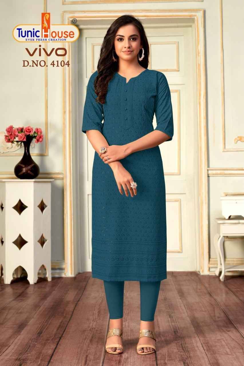 Vivo By Tunic House Designer Stylish Fancy Colorful Beautiful Party Wear & Ethnic Wear Collection Viscose Rayon Tops At Wholesale Price