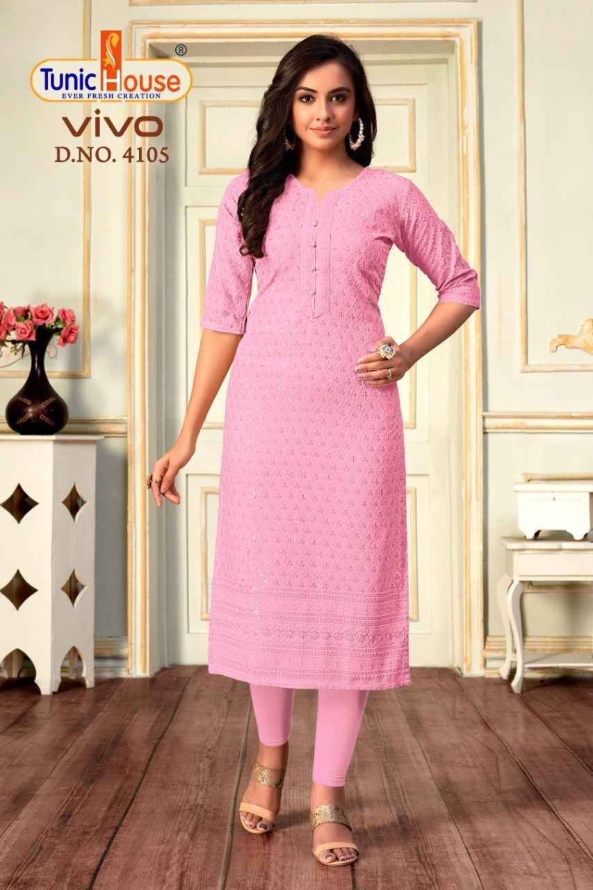 Vivo By Tunic House Designer Stylish Fancy Colorful Beautiful Party Wear & Ethnic Wear Collection Viscose Rayon Tops At Wholesale Price