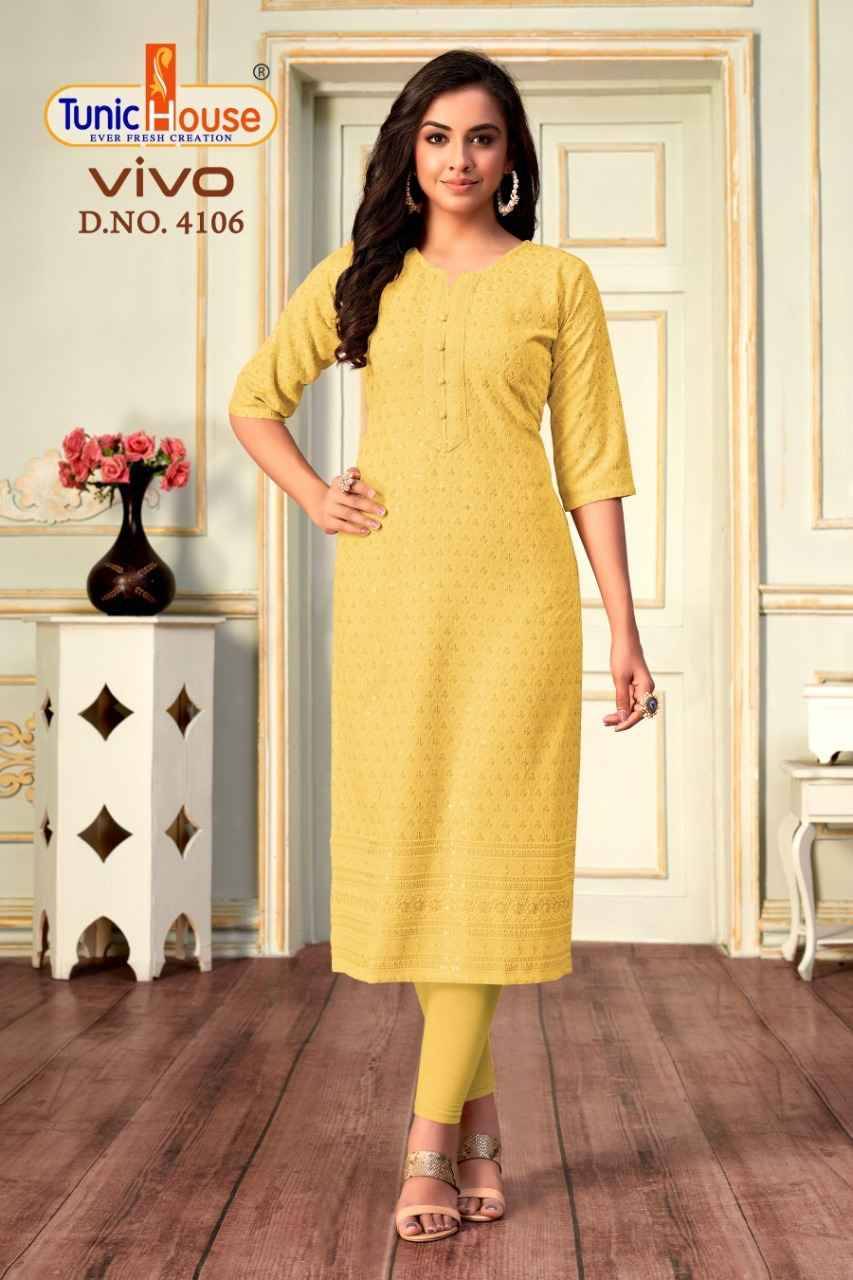 Vivo By Tunic House Designer Stylish Fancy Colorful Beautiful Party Wear & Ethnic Wear Collection Viscose Rayon Tops At Wholesale Price