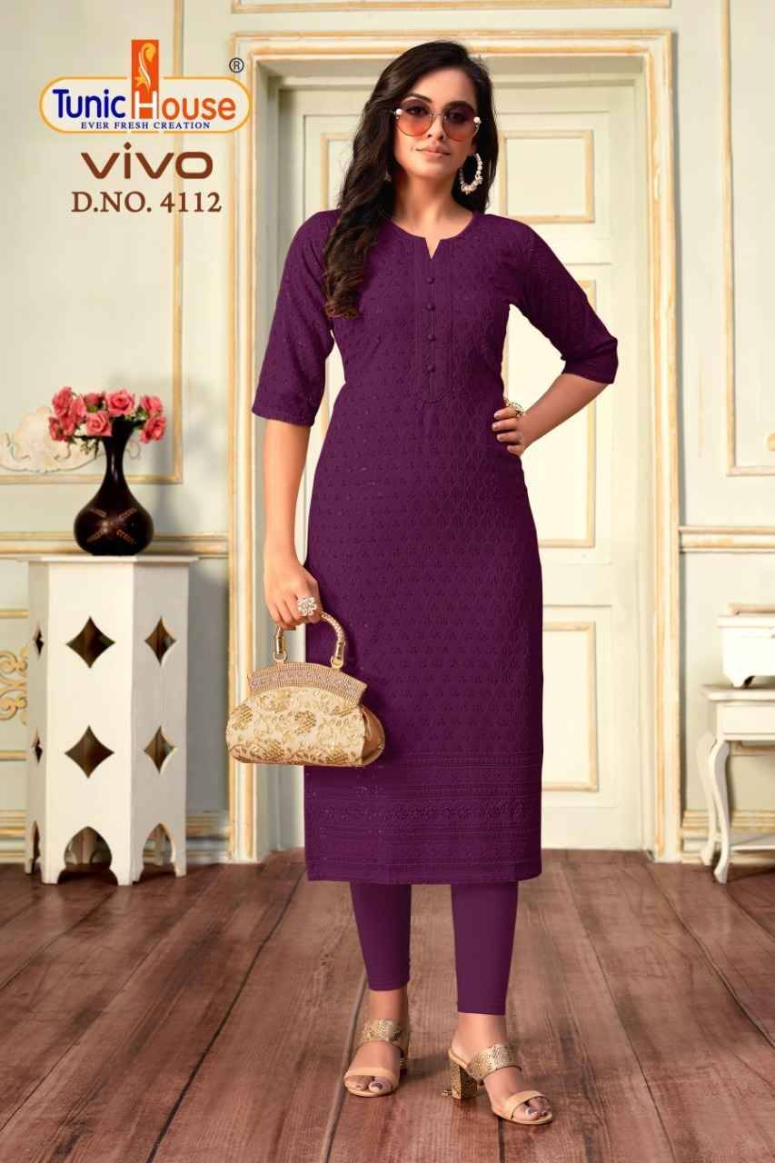 Vivo By Tunic House Designer Stylish Fancy Colorful Beautiful Party Wear & Ethnic Wear Collection Viscose Rayon Tops At Wholesale Price
