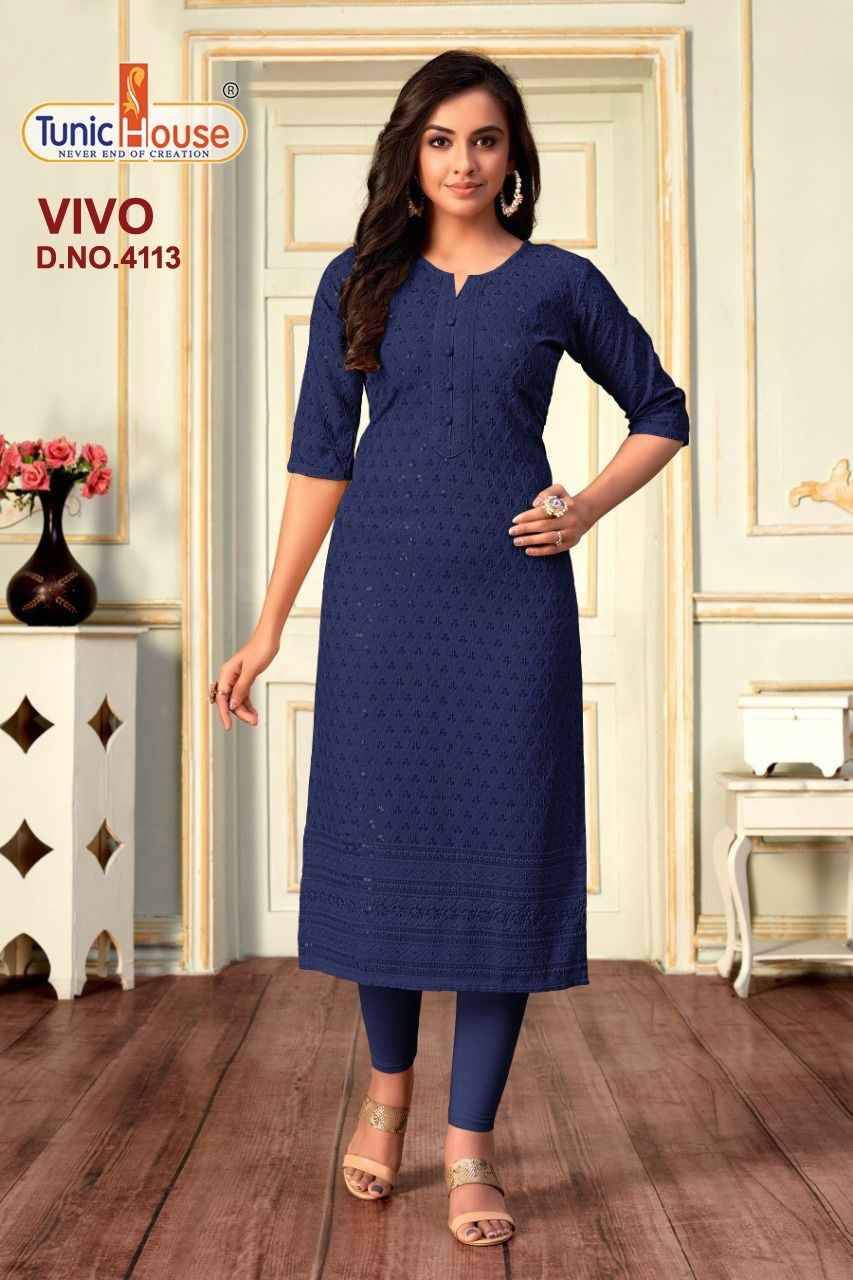Vivo By Tunic House Designer Stylish Fancy Colorful Beautiful Party Wear & Ethnic Wear Collection Viscose Rayon Tops At Wholesale Price