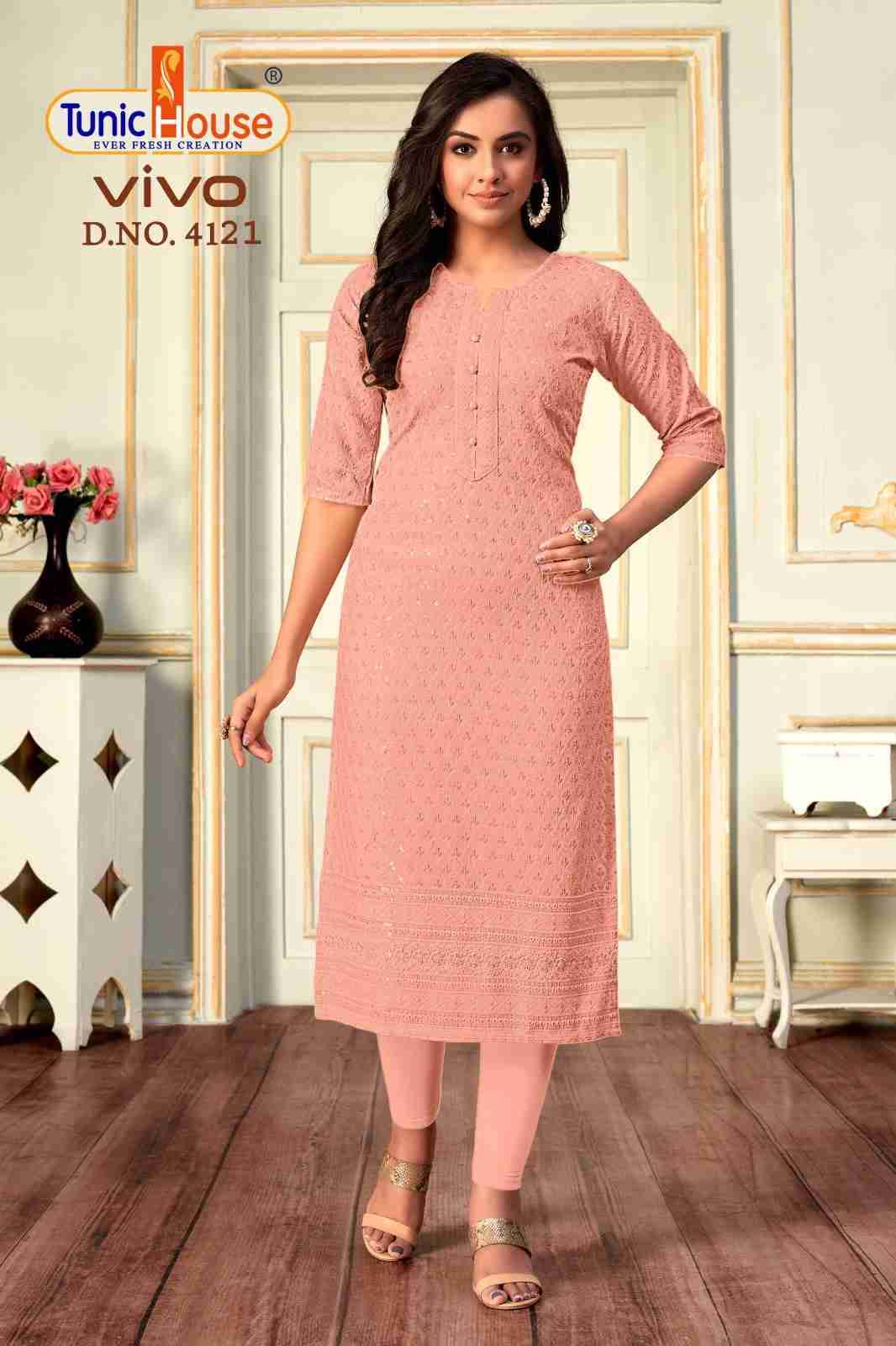 Vivo By Tunic House Designer Stylish Fancy Colorful Beautiful Party Wear & Ethnic Wear Collection Viscose Rayon Tops At Wholesale Price