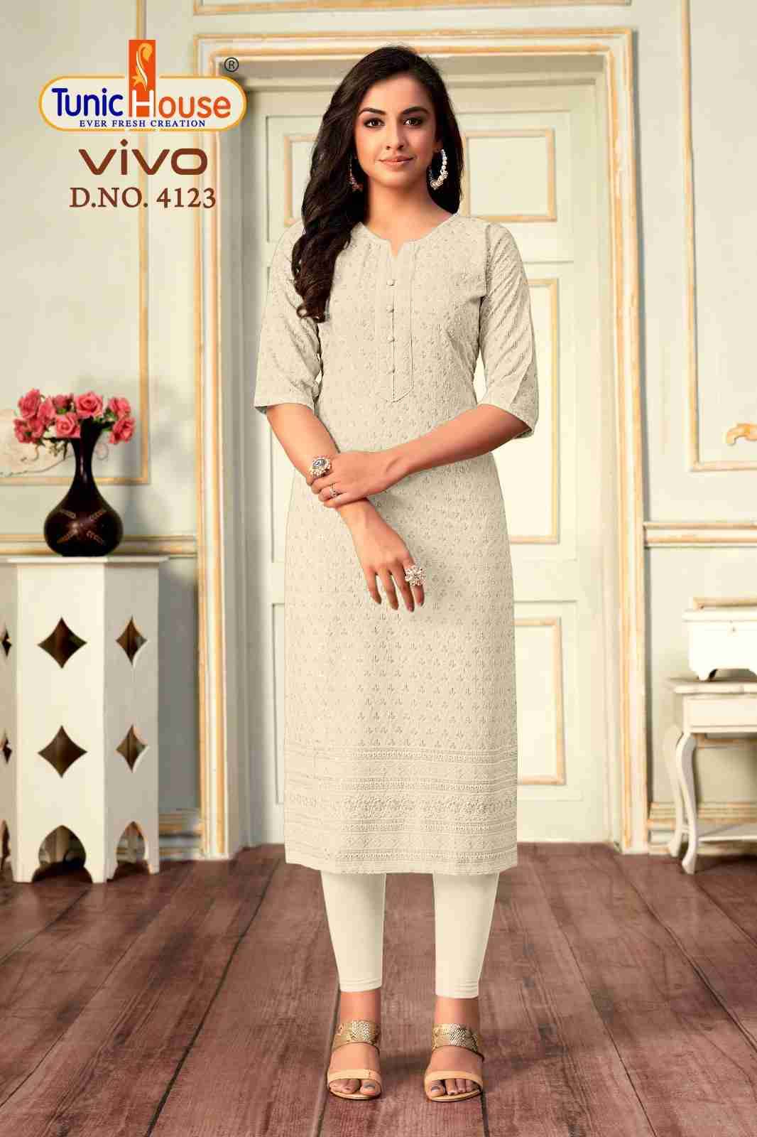 Vivo By Tunic House Designer Stylish Fancy Colorful Beautiful Party Wear & Ethnic Wear Collection Viscose Rayon Tops At Wholesale Price