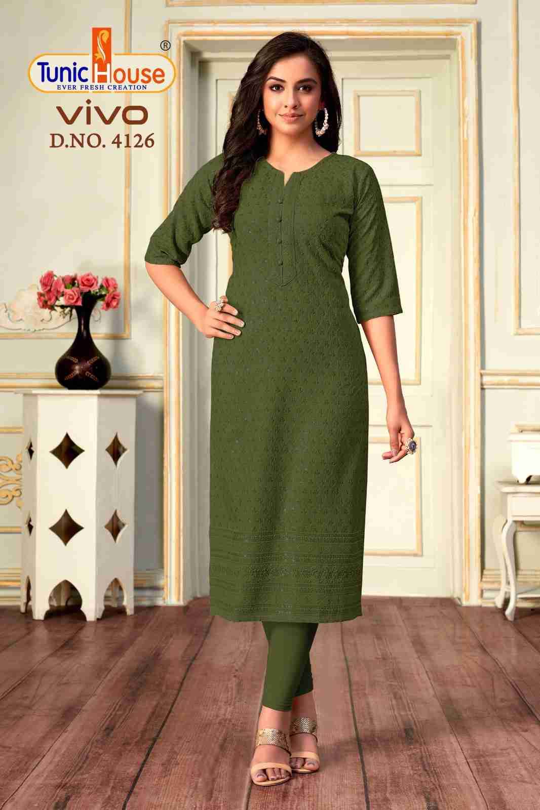 Vivo By Tunic House Designer Stylish Fancy Colorful Beautiful Party Wear & Ethnic Wear Collection Viscose Rayon Tops At Wholesale Price